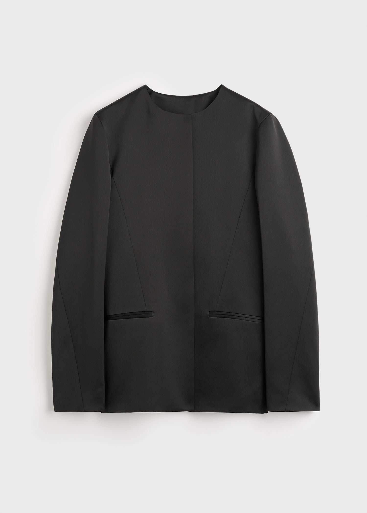 Satin dinner jacket black