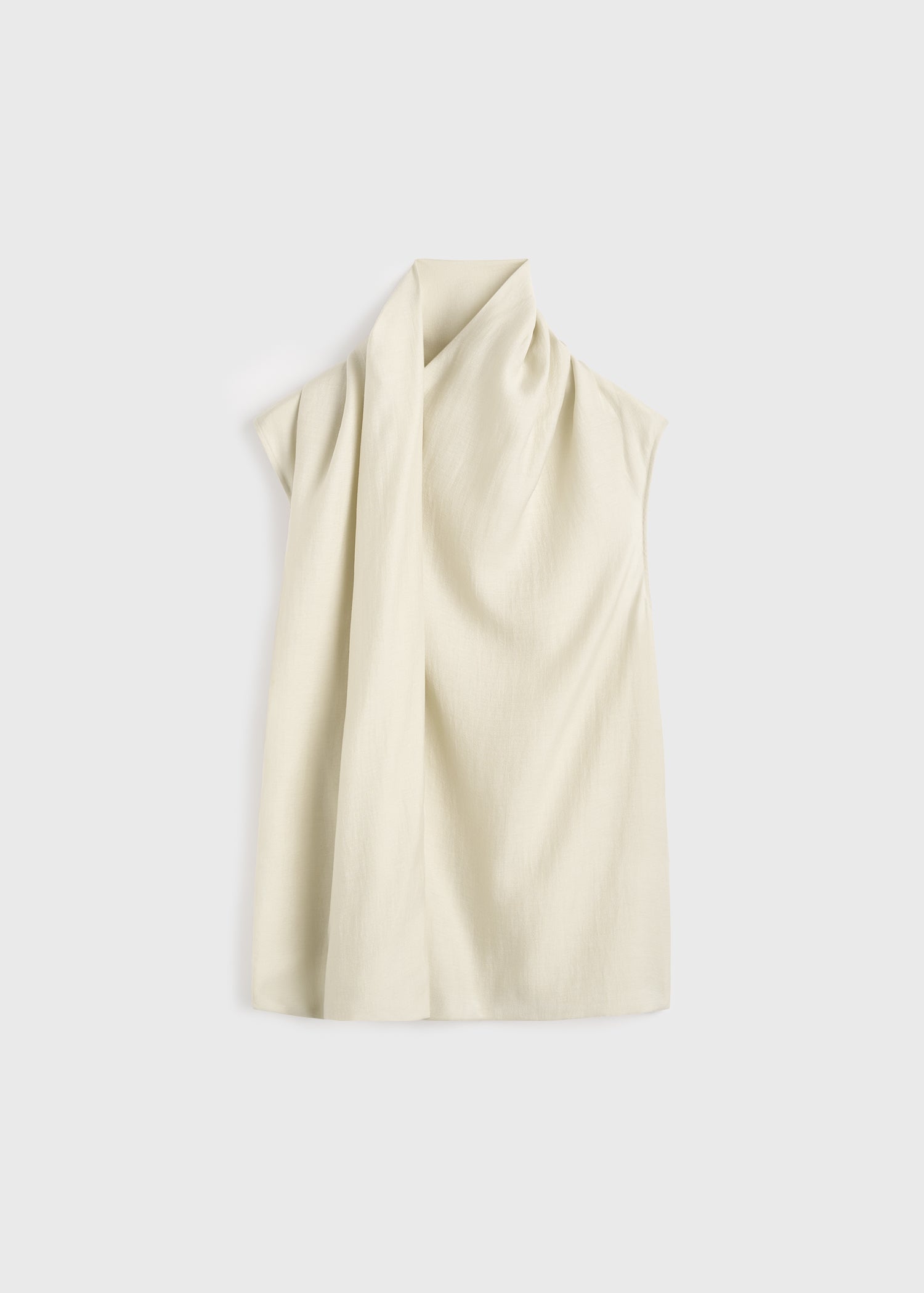 Scarf blouse ecru
