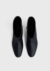 Satin ankle boots navy
