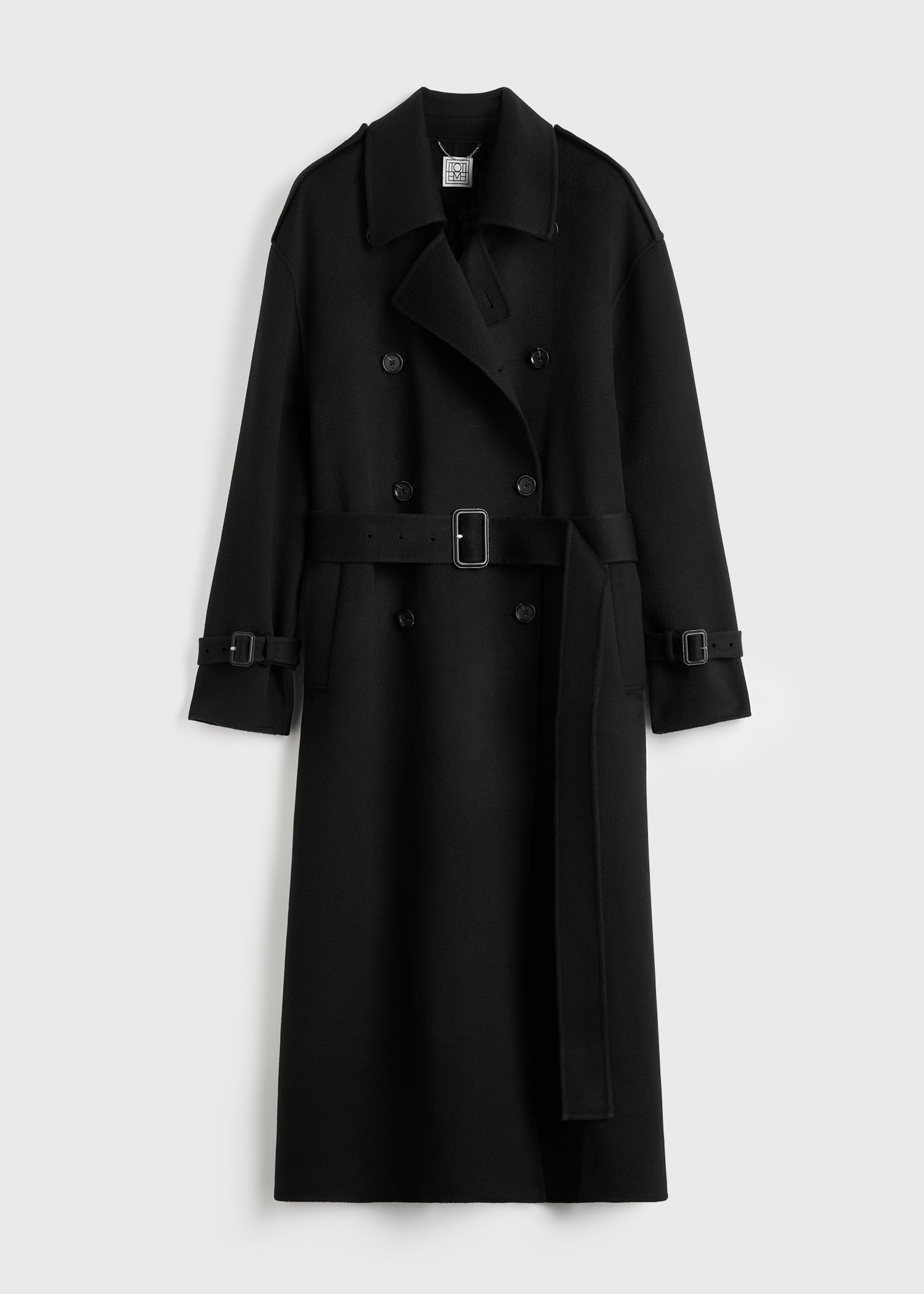 Doublé winter trench black