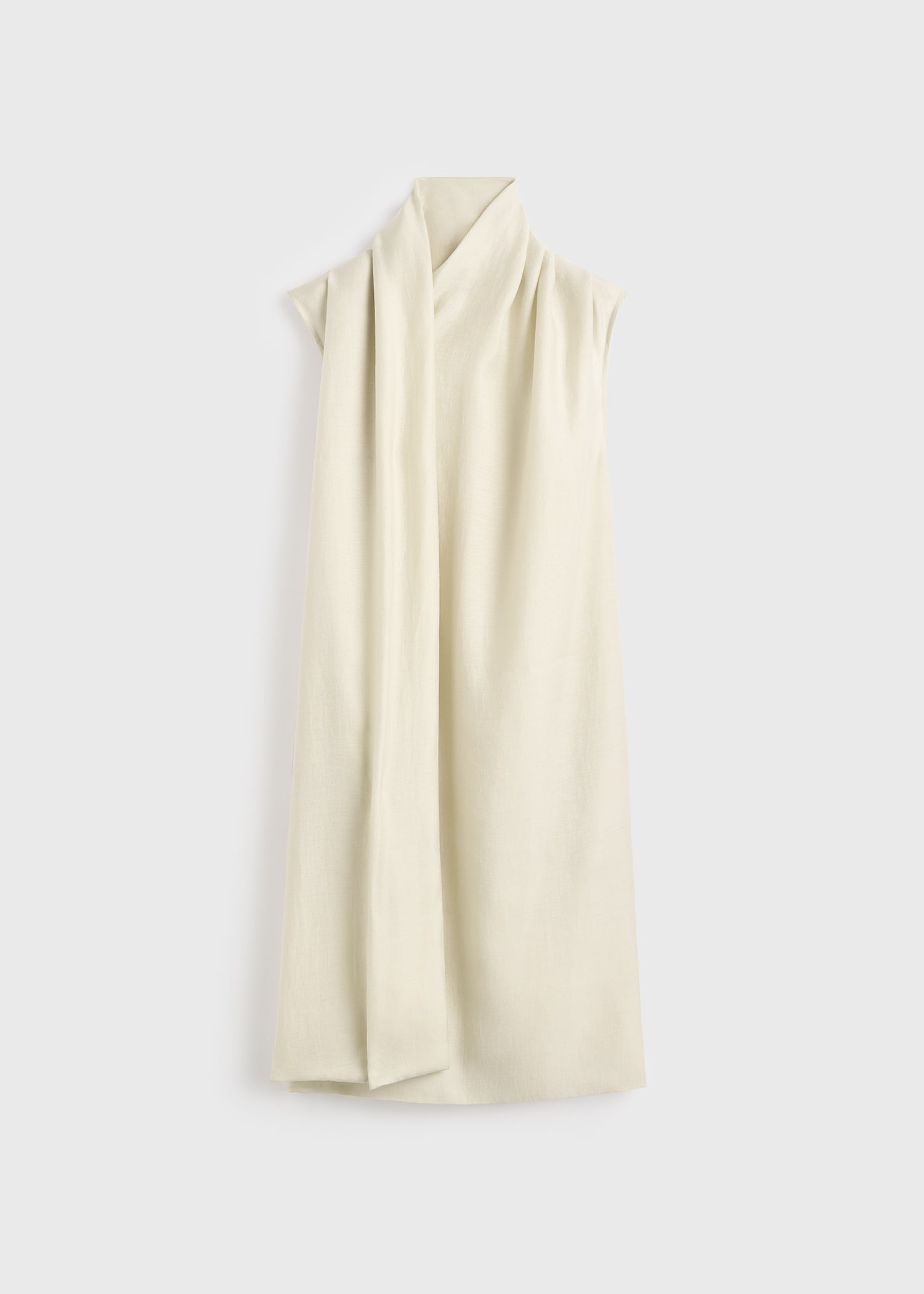 Scarf dress ecru