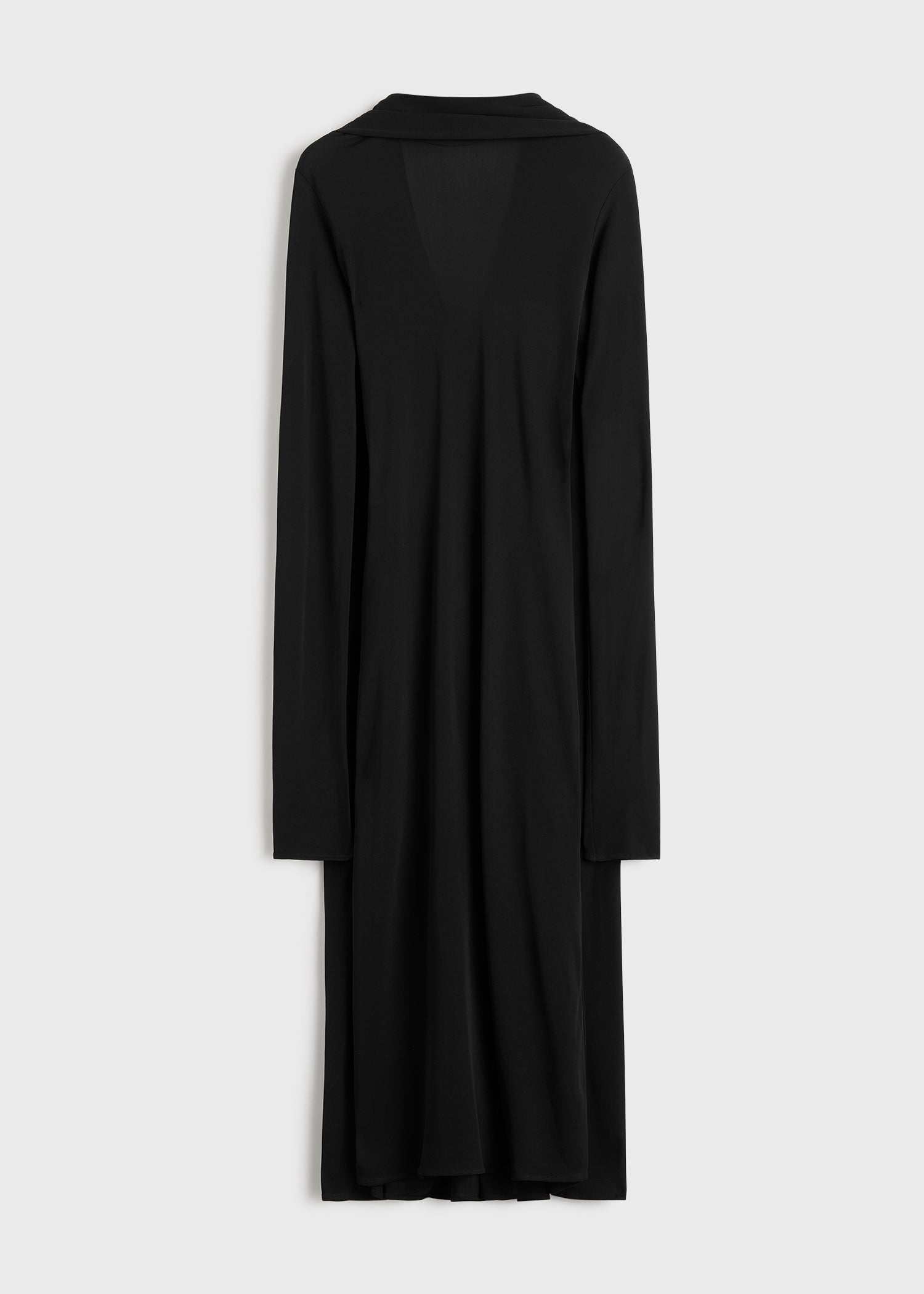 Cocoon cape dress black