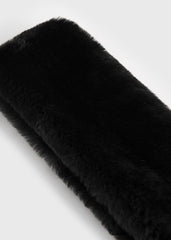 Shearling headband black