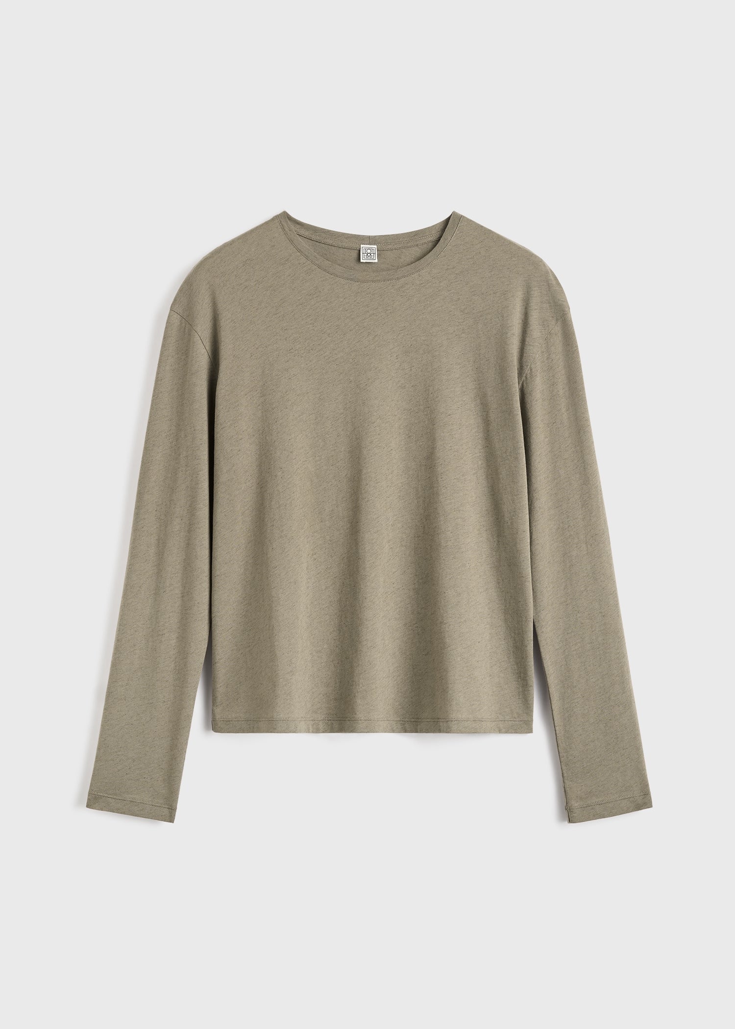 Classic long-sleeve tee taupe