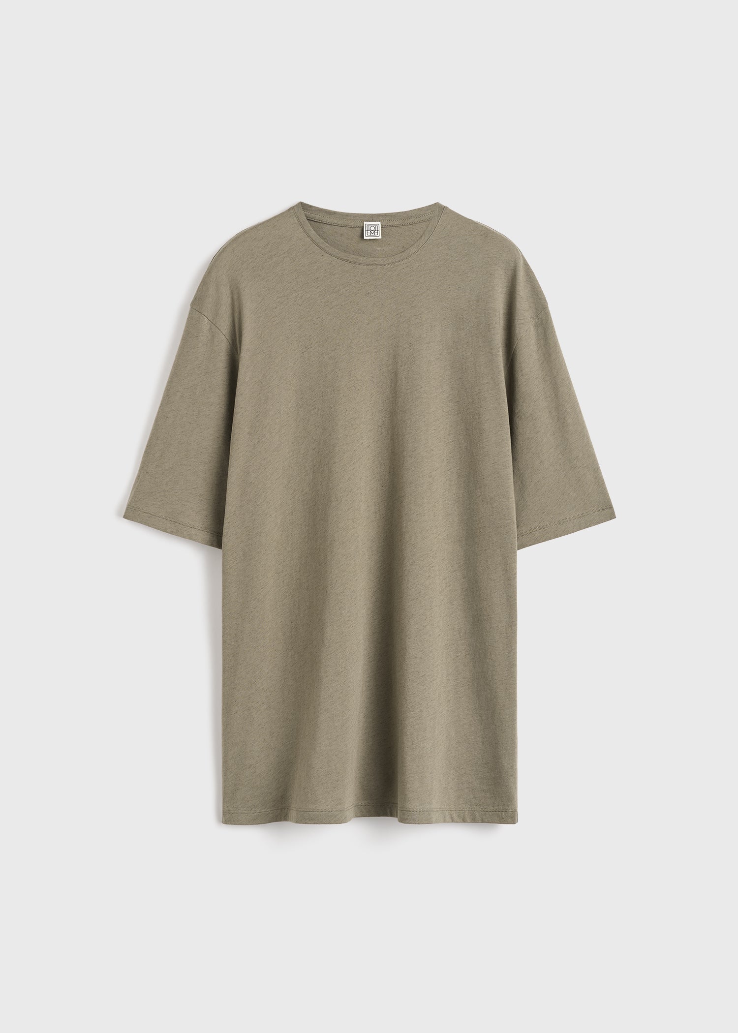 Relaxed tee dress taupe