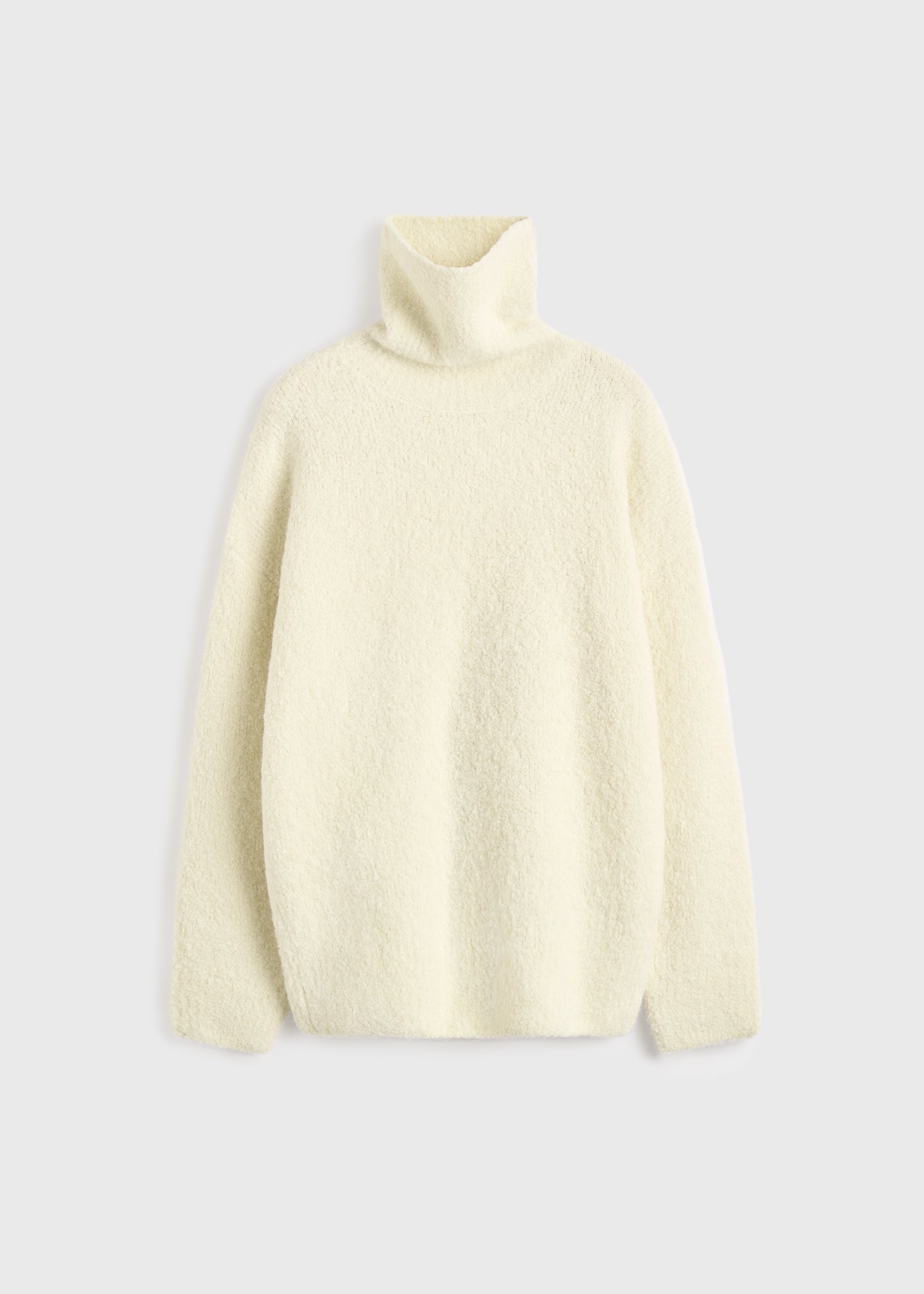 Bouclé turtleneck milk