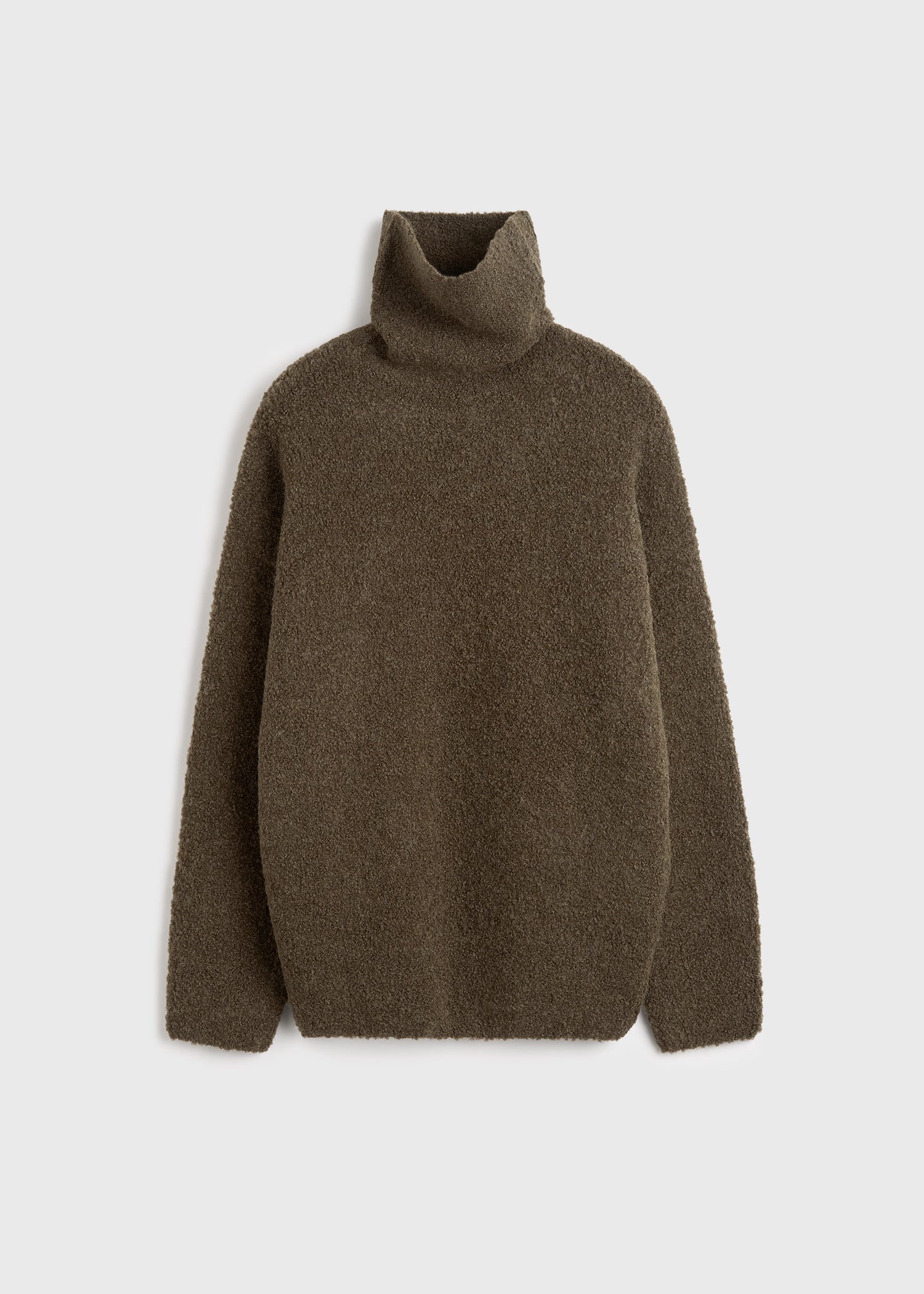 Bouclé turtleneck pepper
