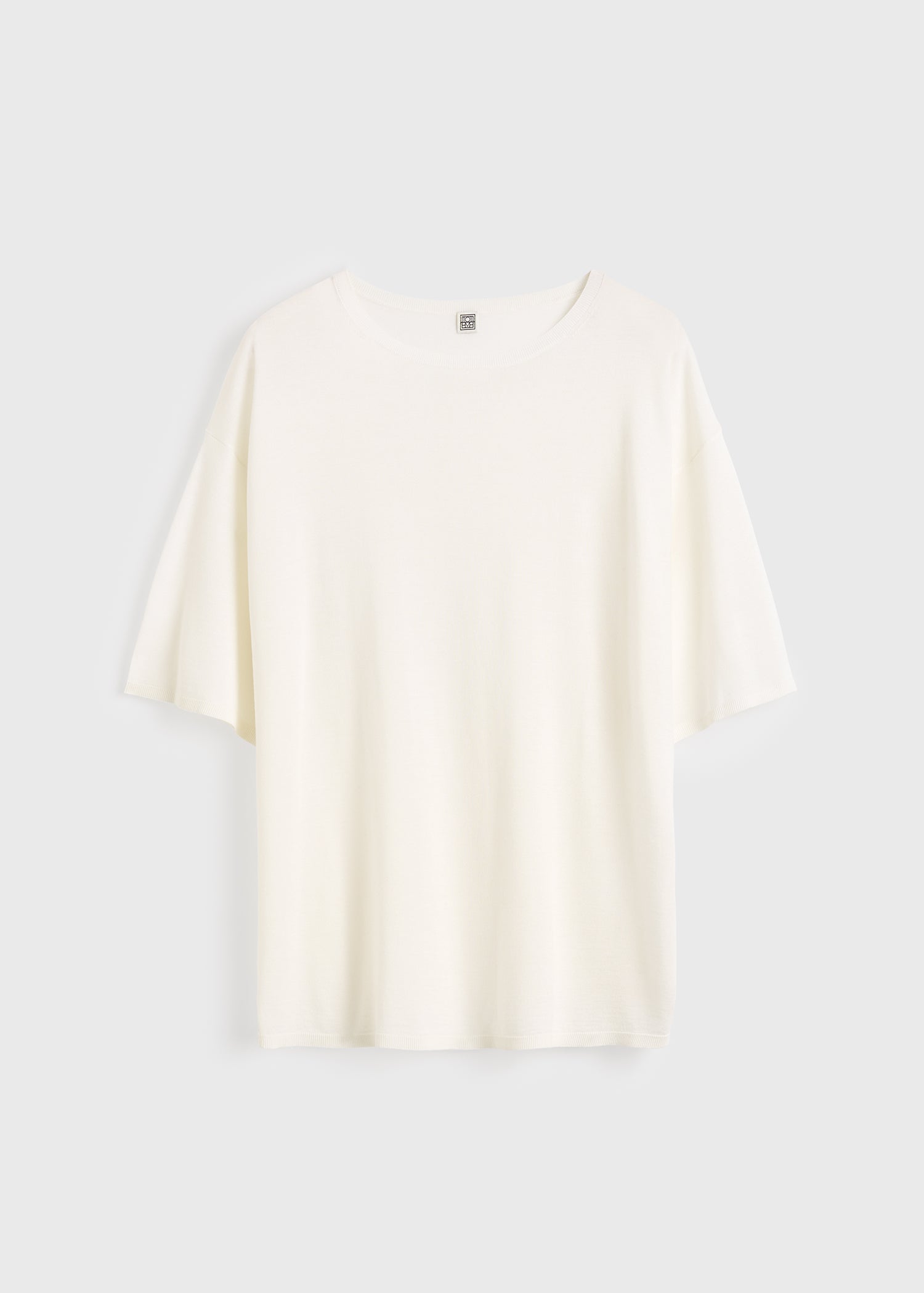 Longline tee knit white