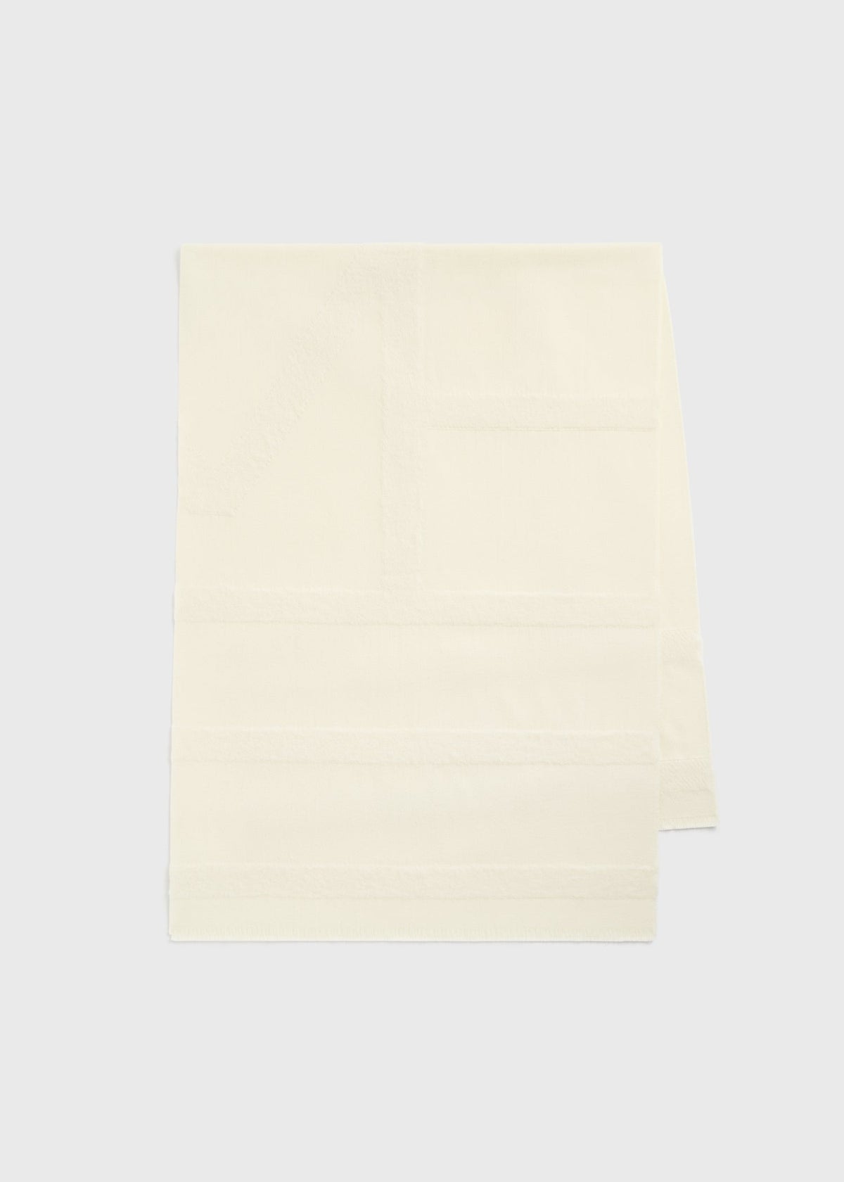 Monogram twill scarf off-white