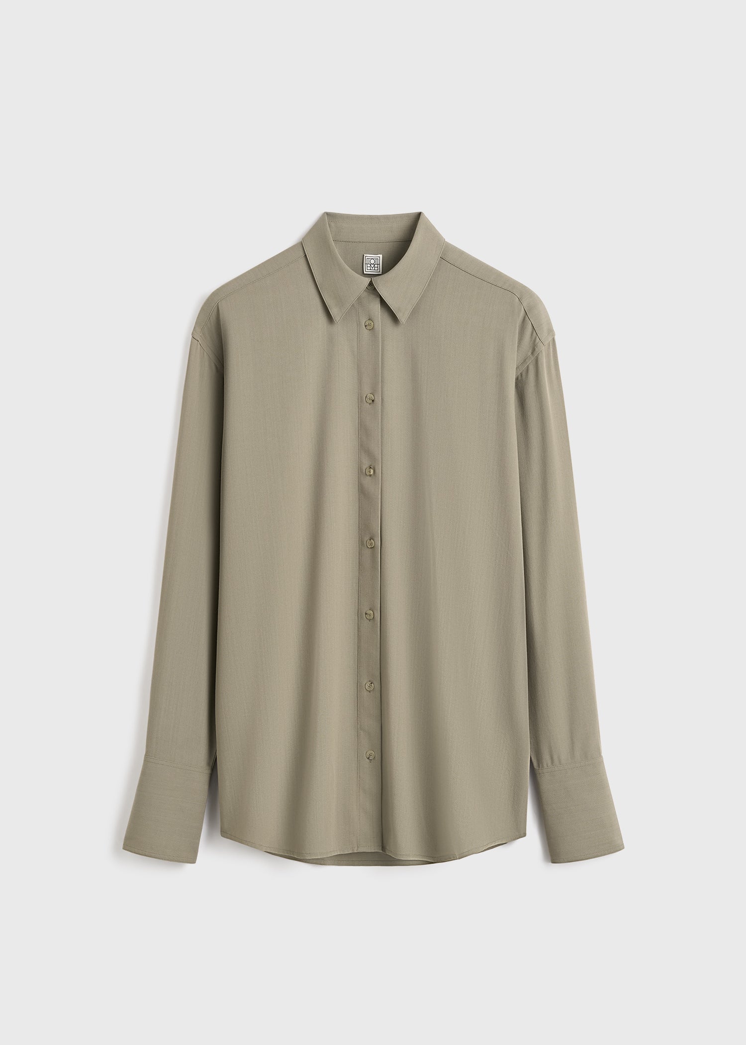 Classic tuxedo shirt taupe