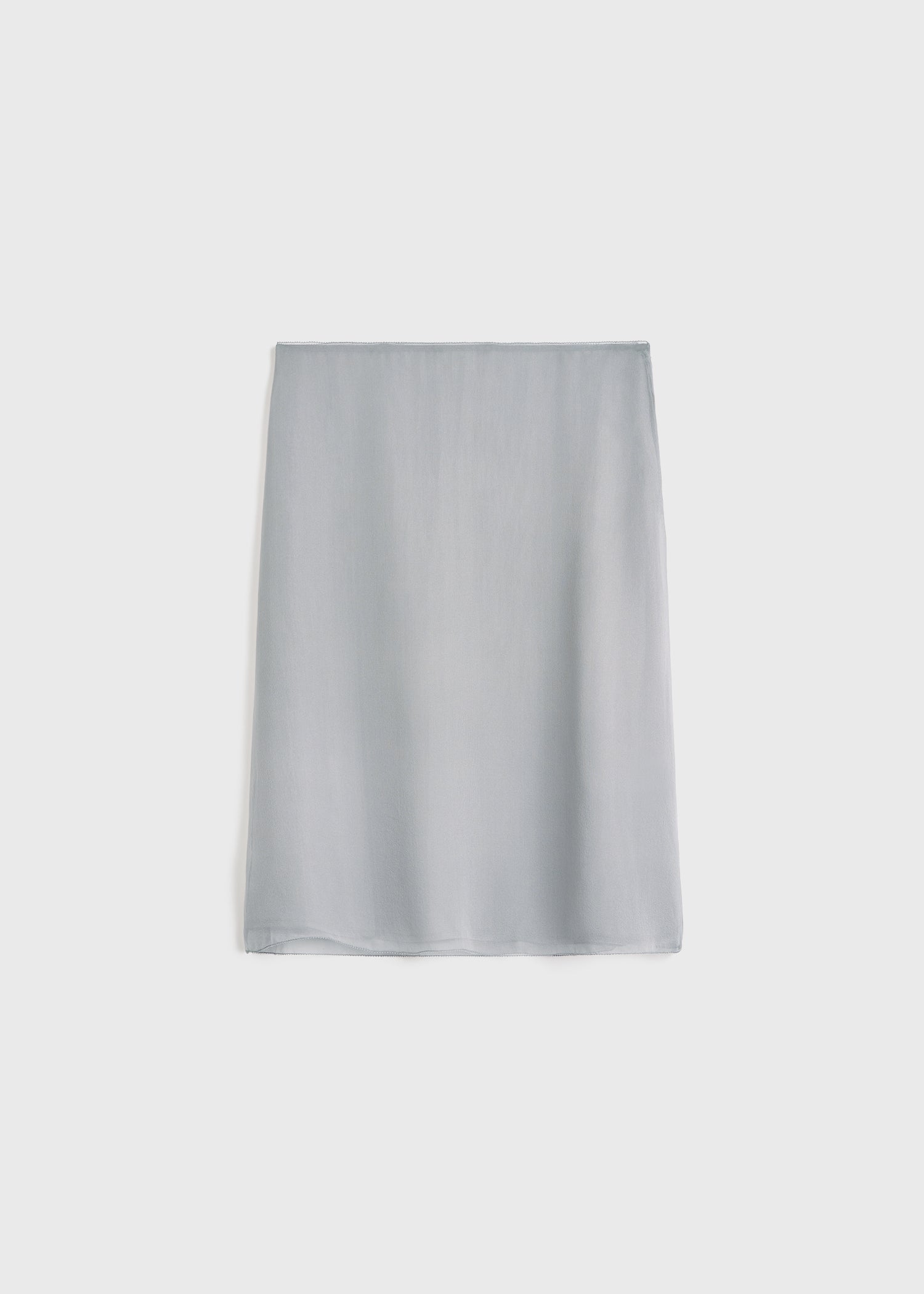 Chiffon slip skirt light grey