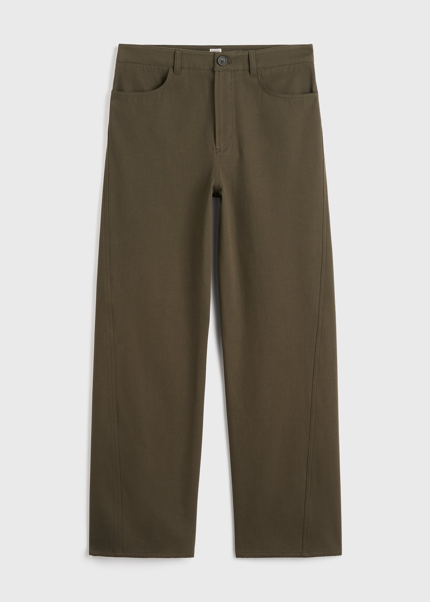 Relaxed twisted trousers pepper