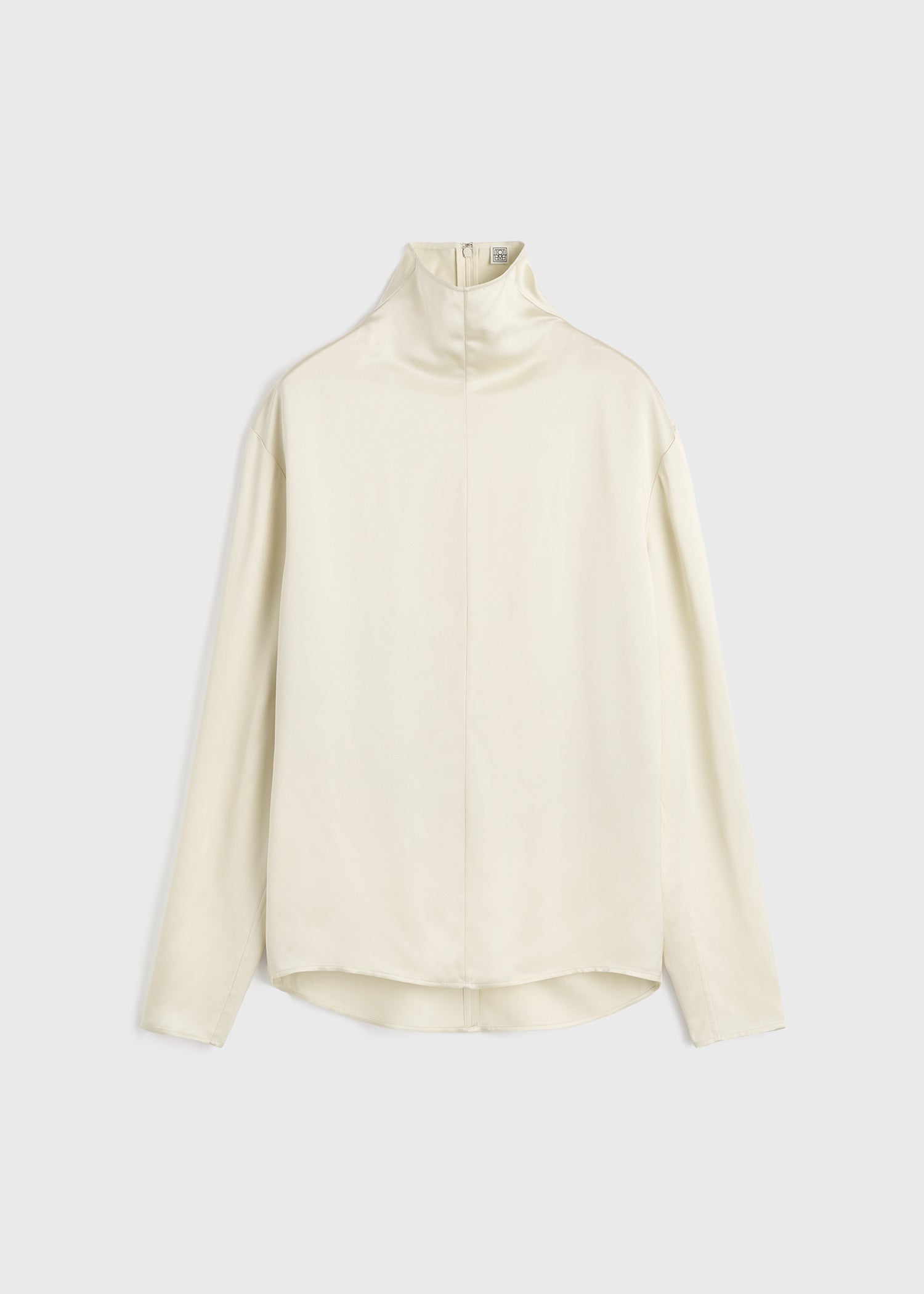 Slouch-neck blouse ecru petite