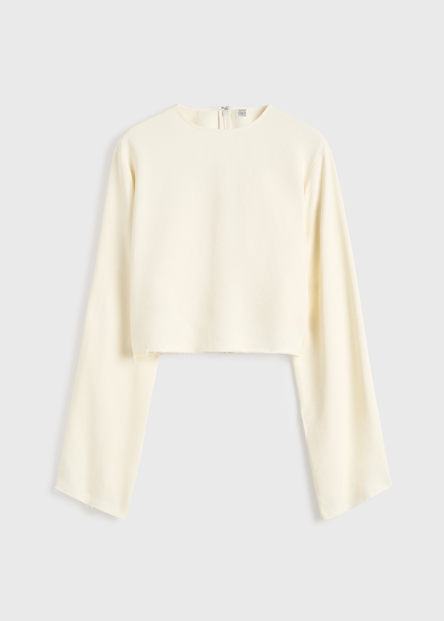 Cropped sablé blouse macadamia petite