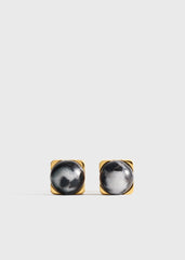 Jasper studs black/off white