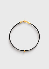 Mini diamond bracelet black/gold