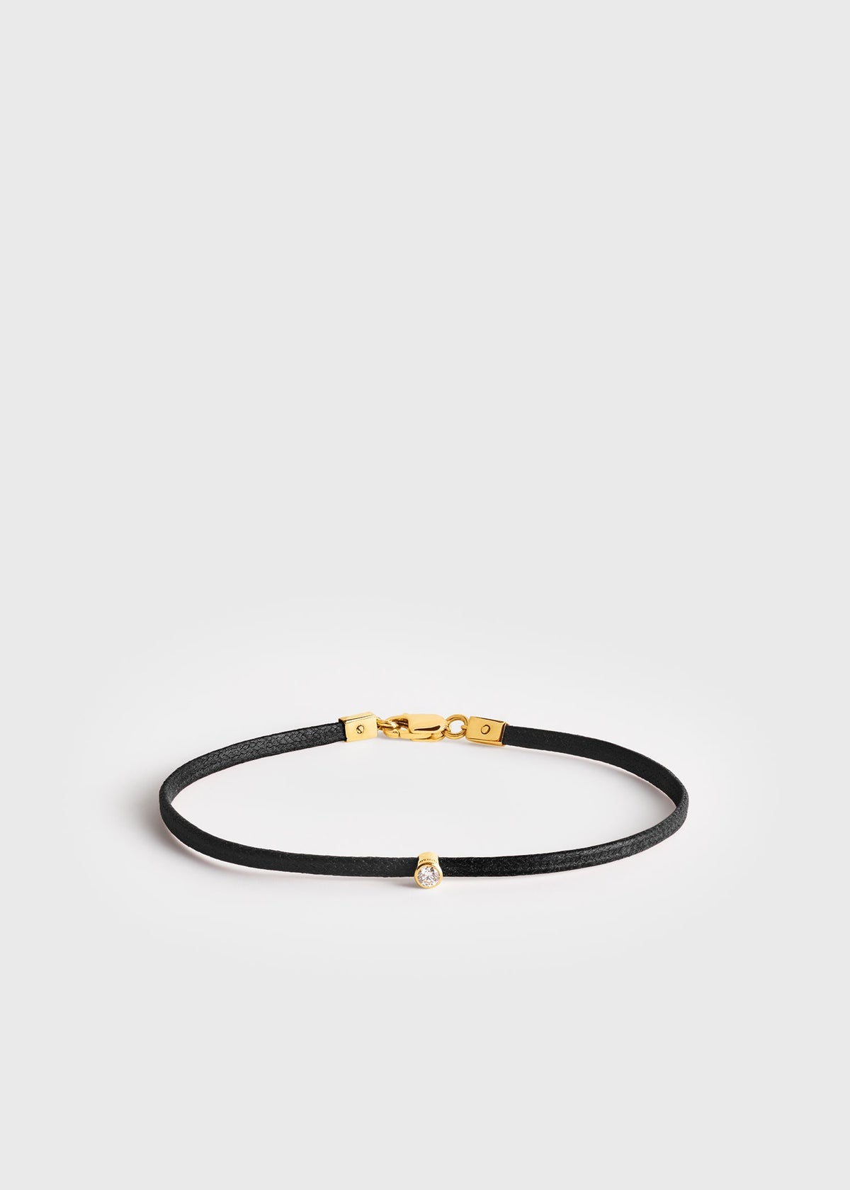 Mini diamond bracelet black/gold