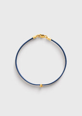 Mini diamond bracelet blue/gold
