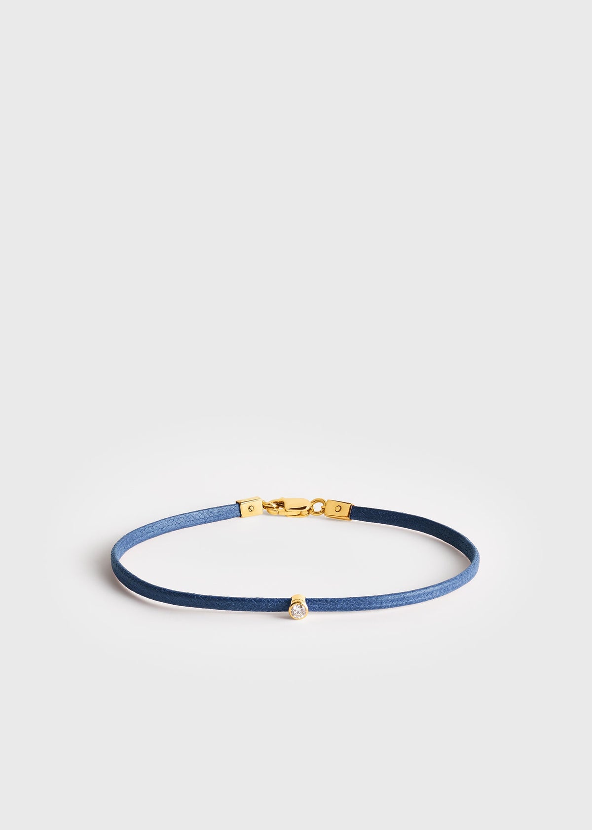 Mini diamond bracelet blue/gold
