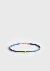 Mini diamond bracelet blue/gold