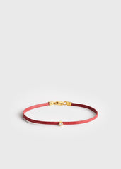 Mini diamond bracelet red/gold