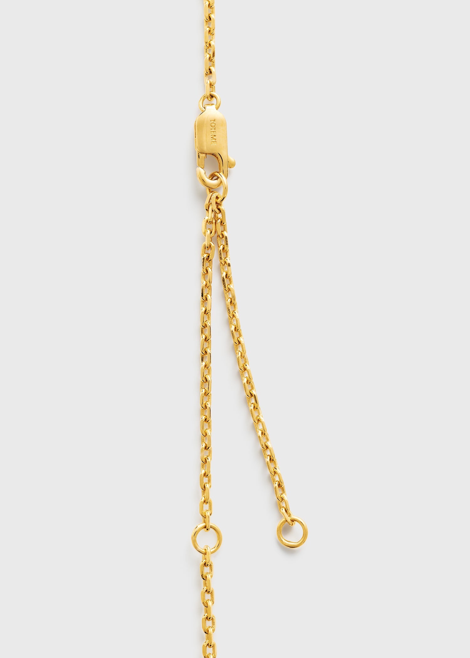 Large onyx drop necklace black/gold