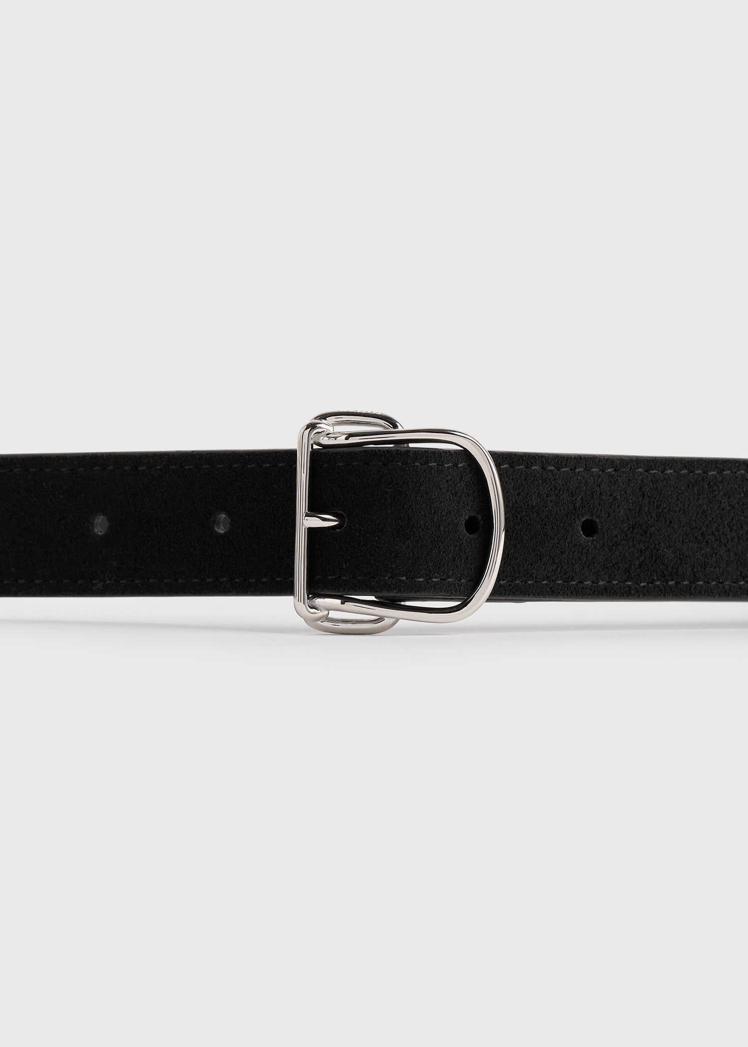 Swirl suede belt black