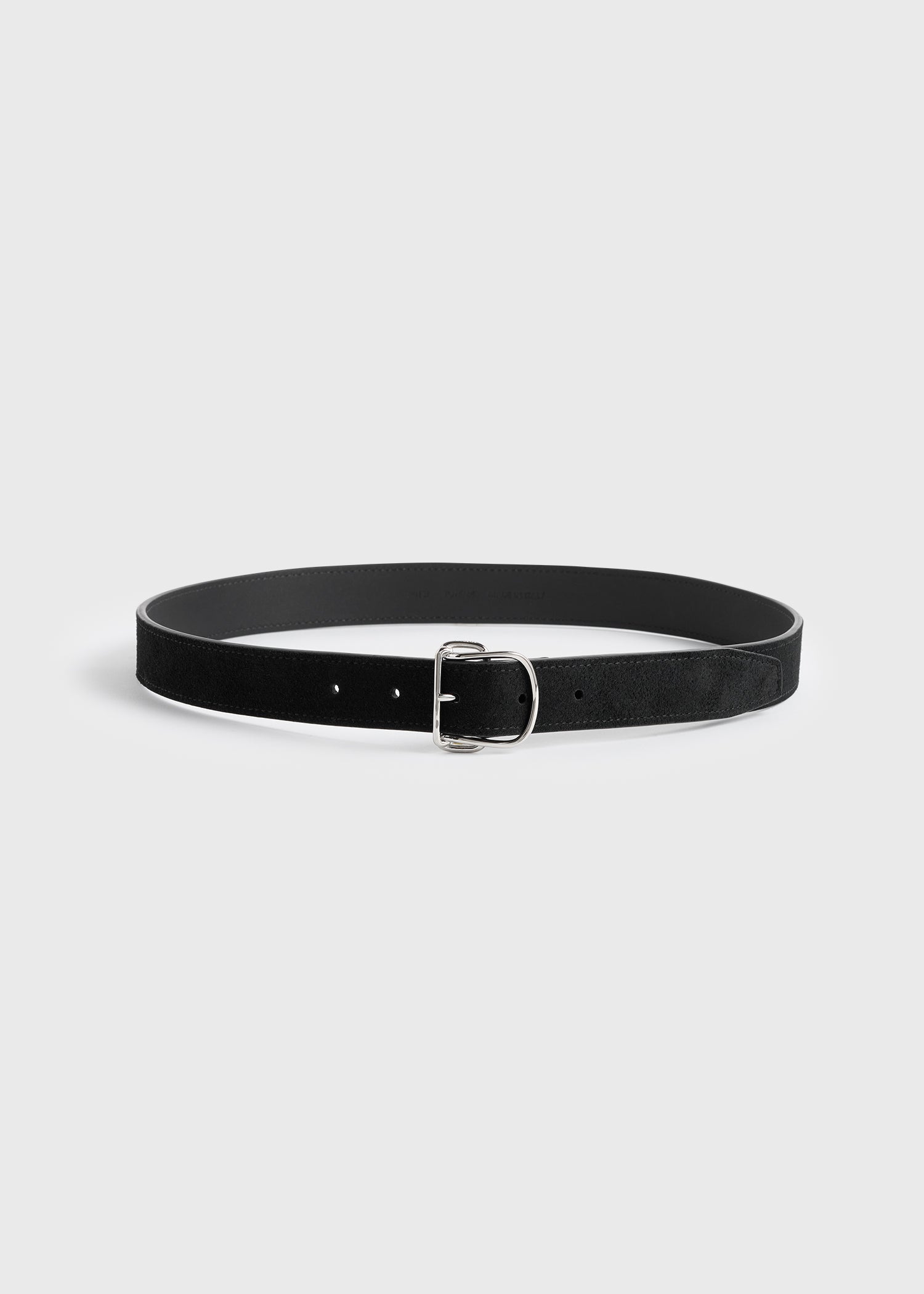 Swirl suede belt black