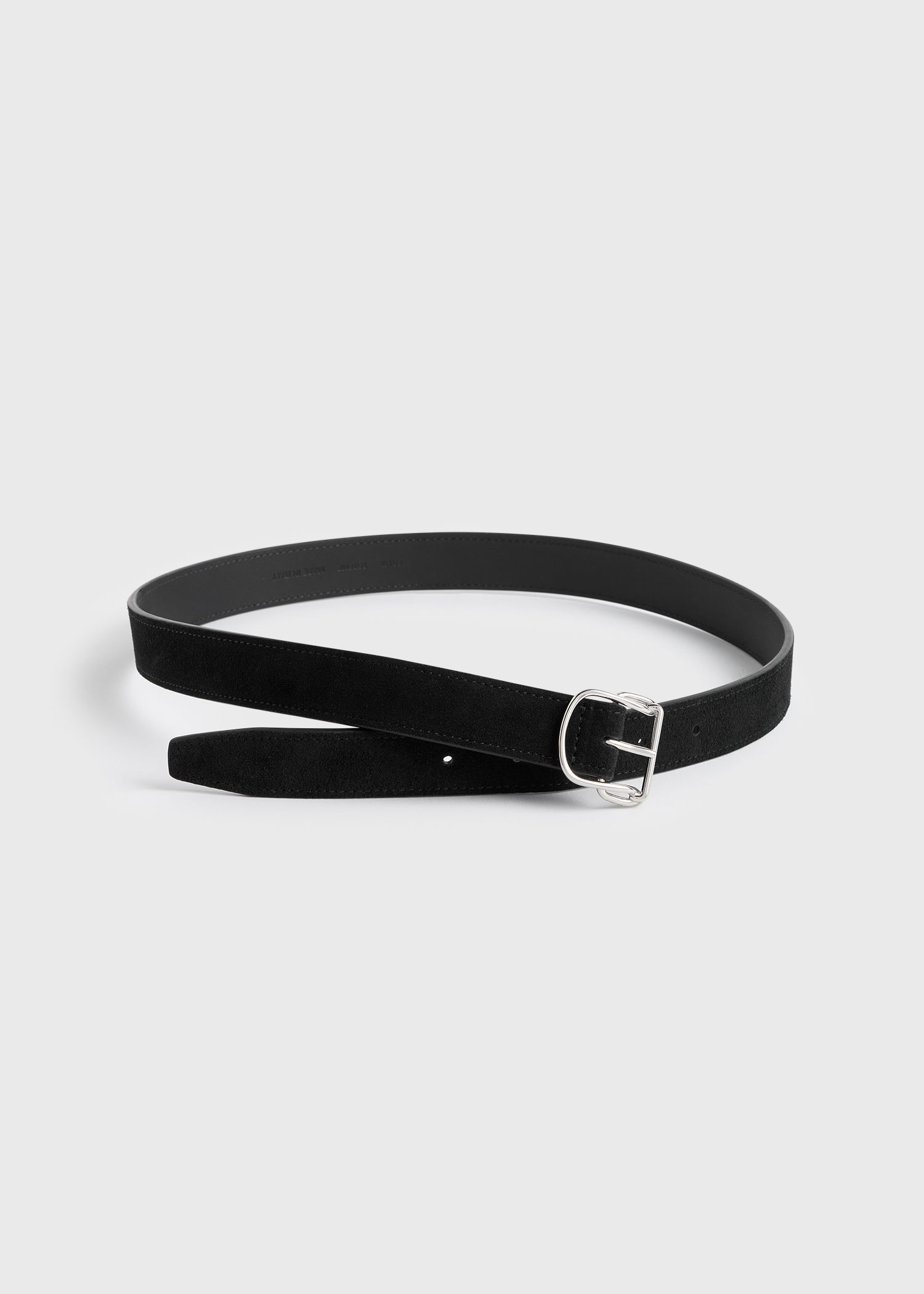 Swirl suede belt black