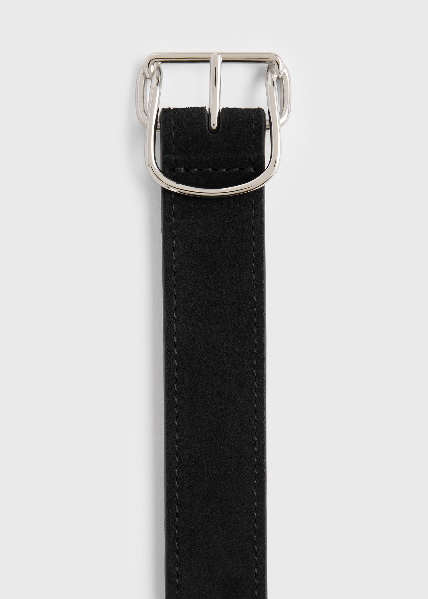 Swirl suede belt black