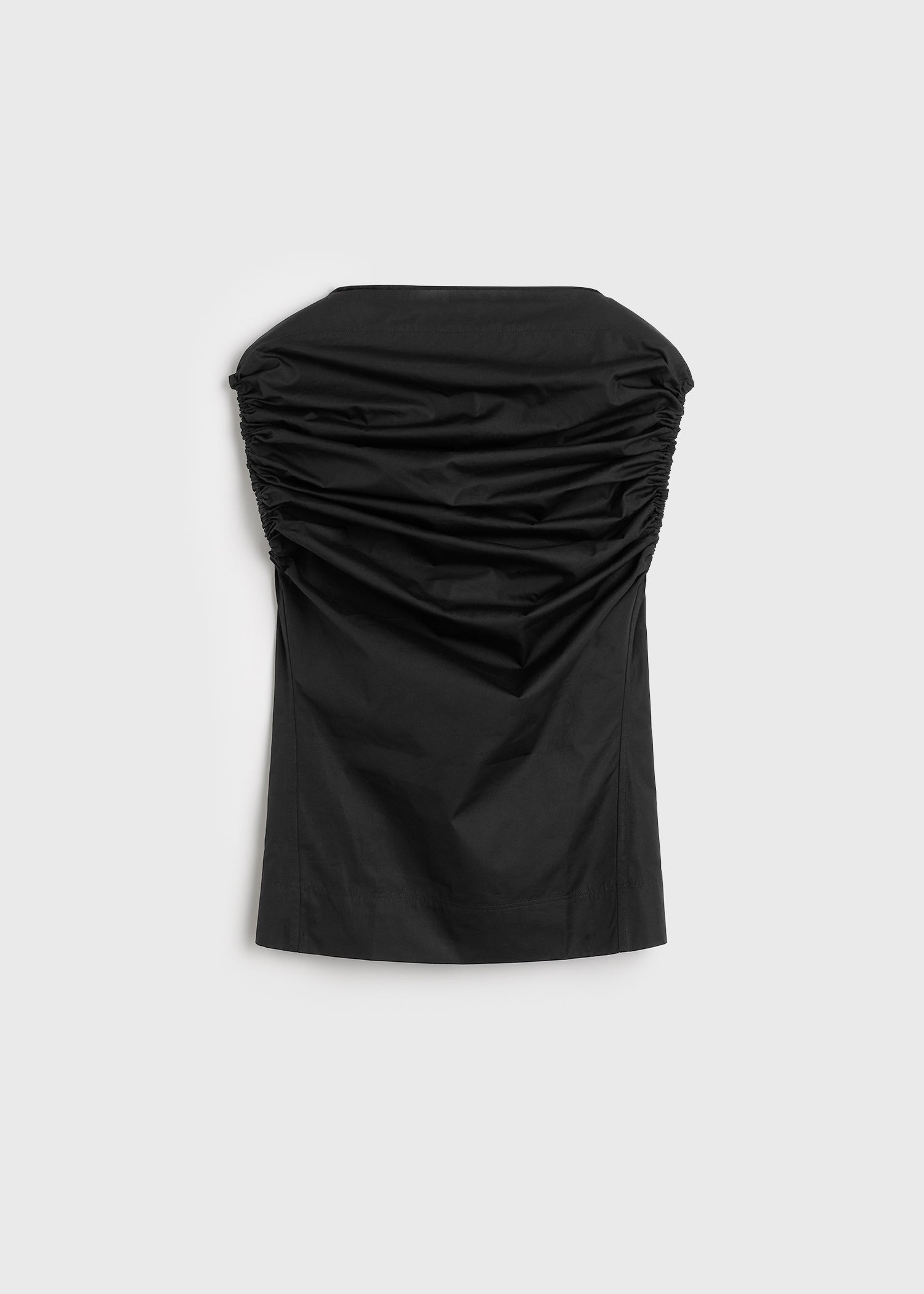 Gathered top black