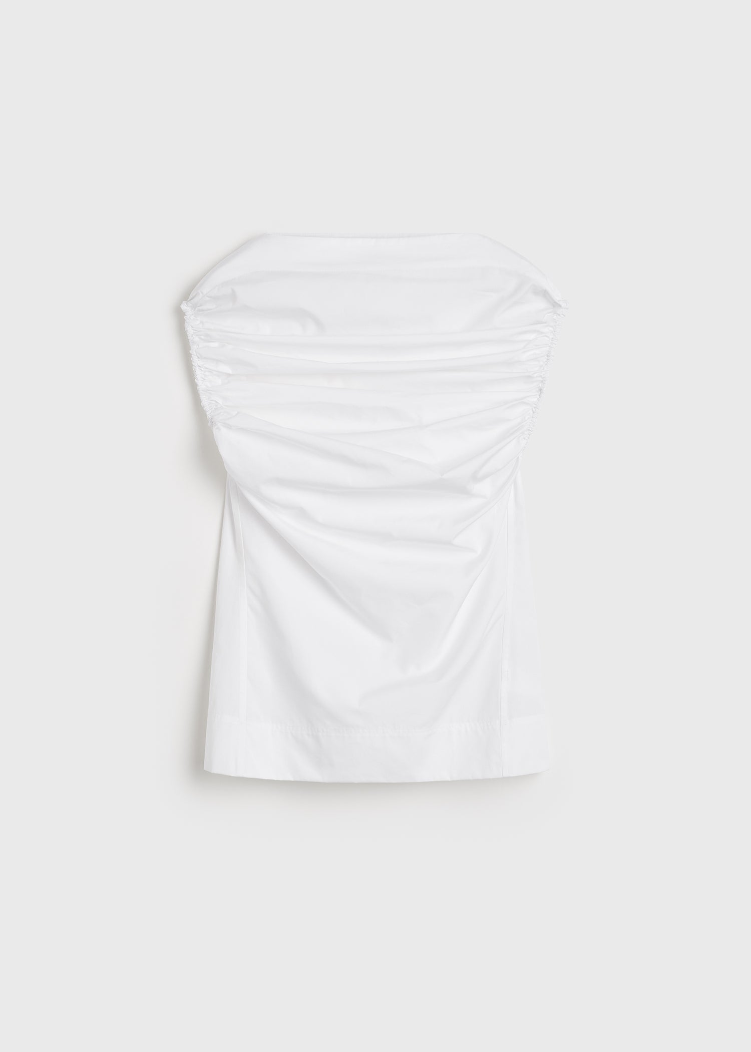 Gathered top white
