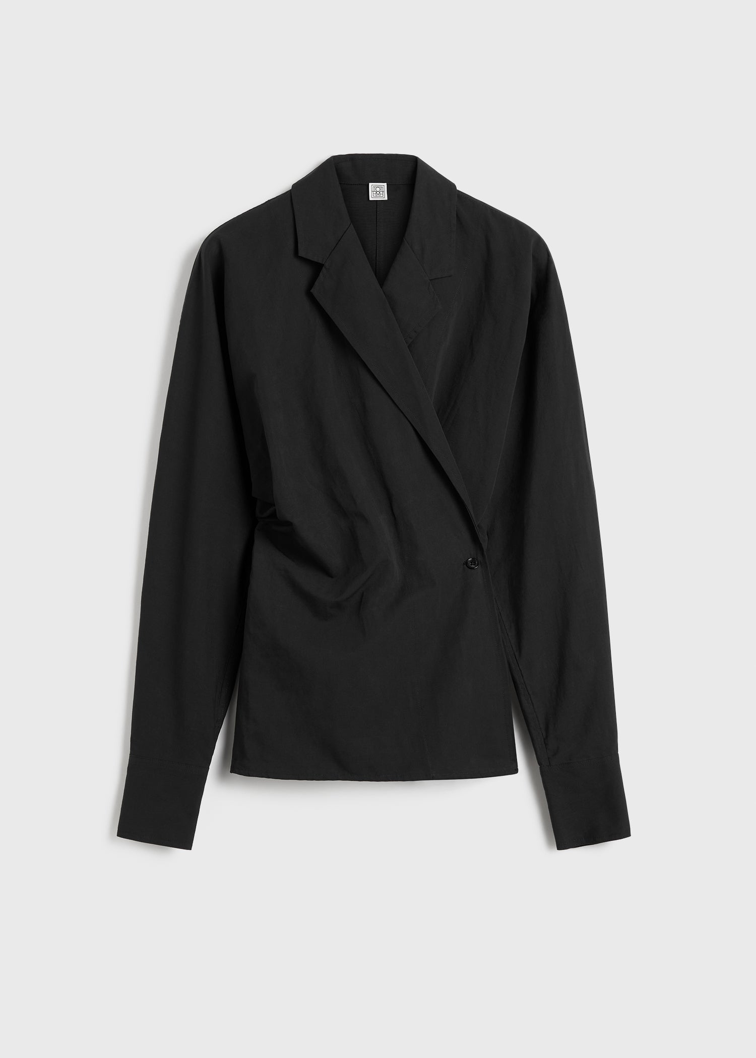 Wrap blouse black