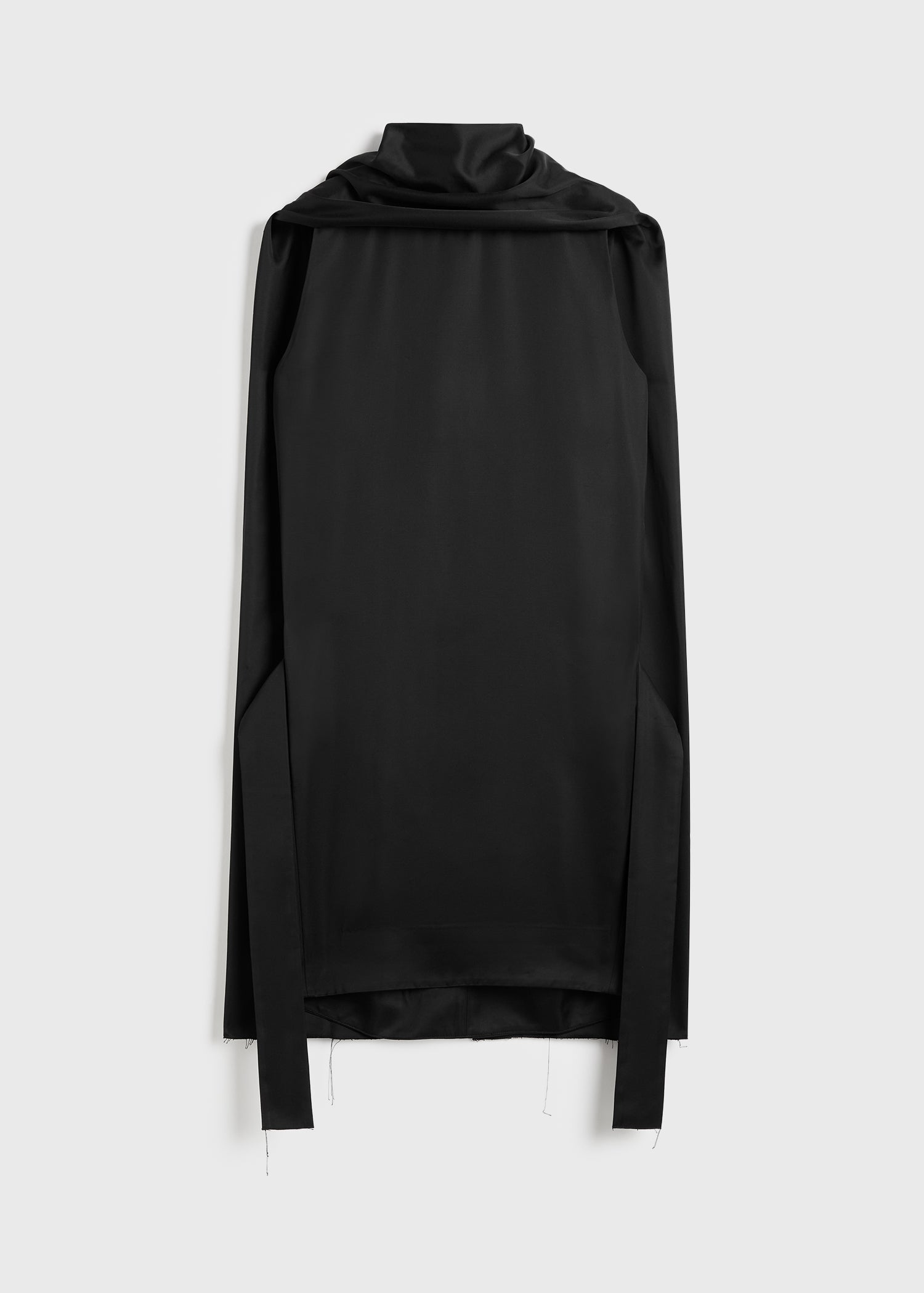 Cocoon scarf dress black