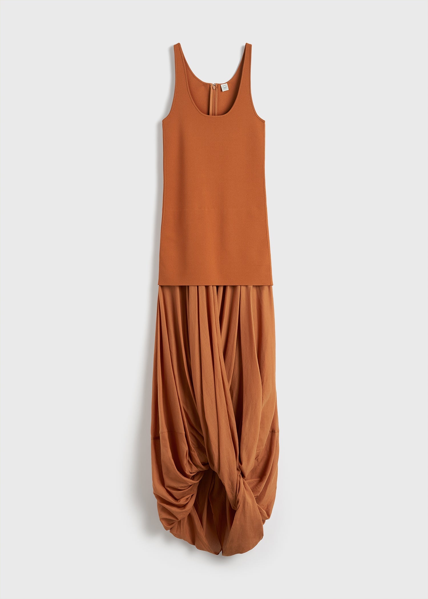 Cocoon tank dress terracotta