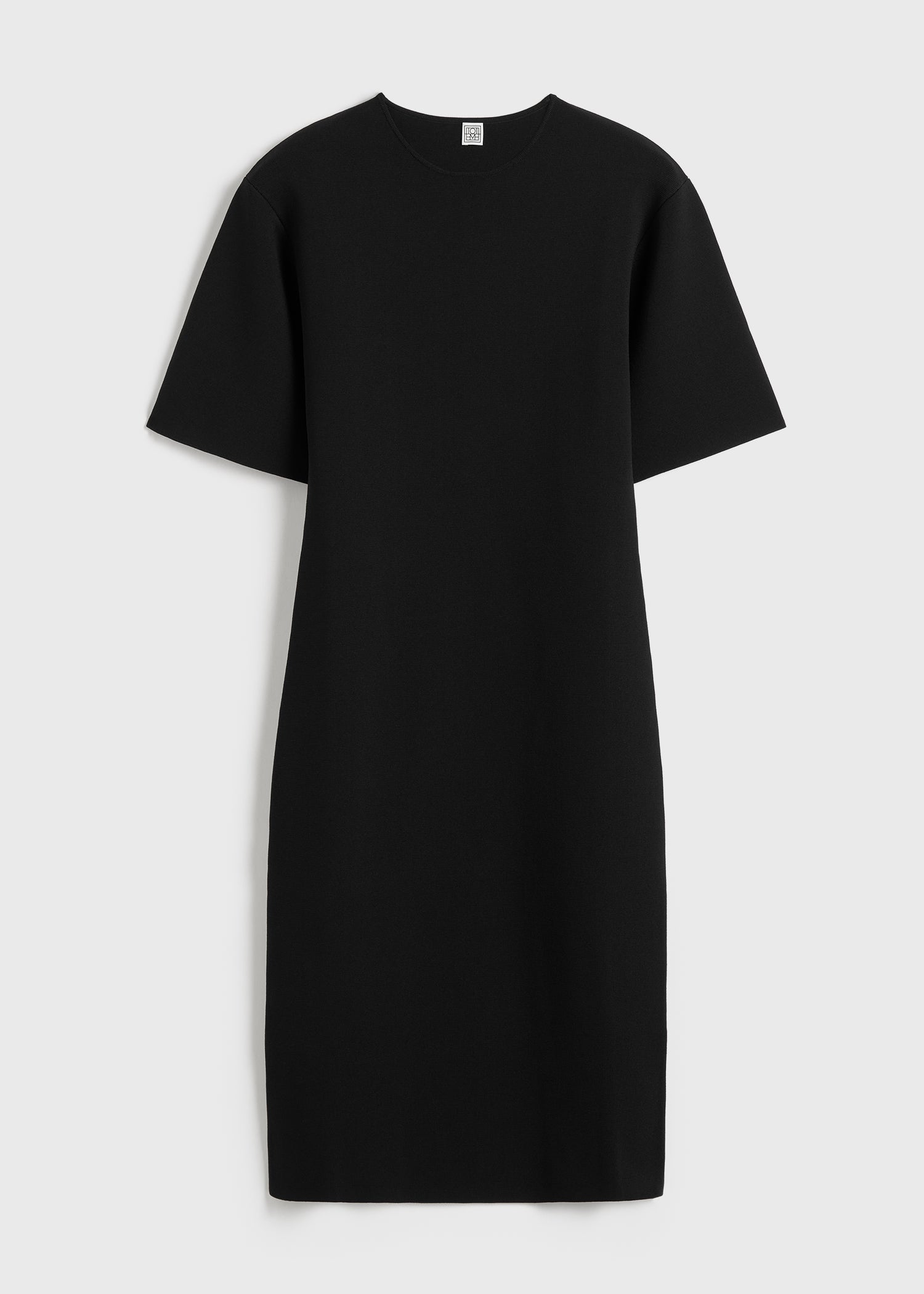 Tee knit dress black