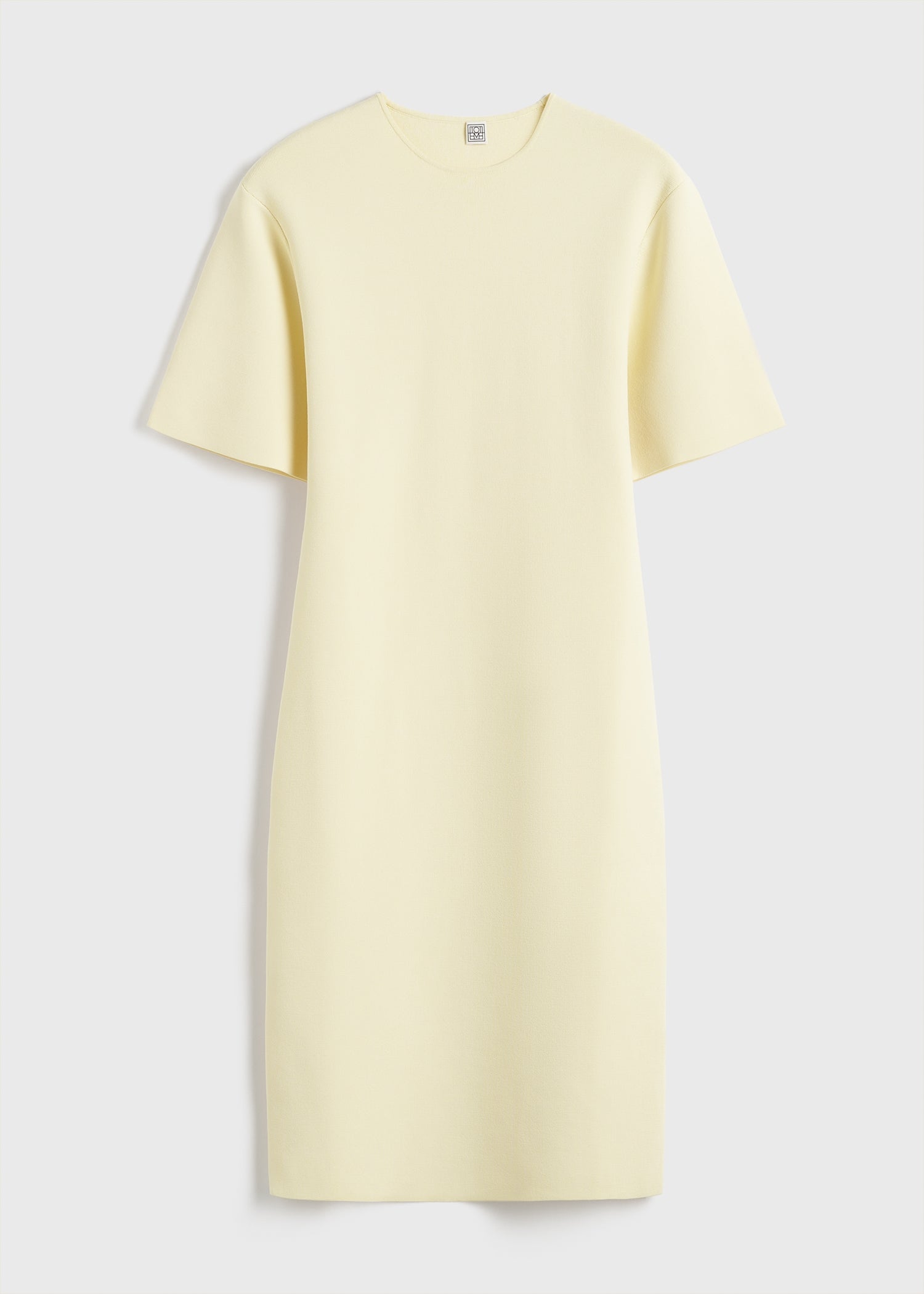 Tee knit dress straw
