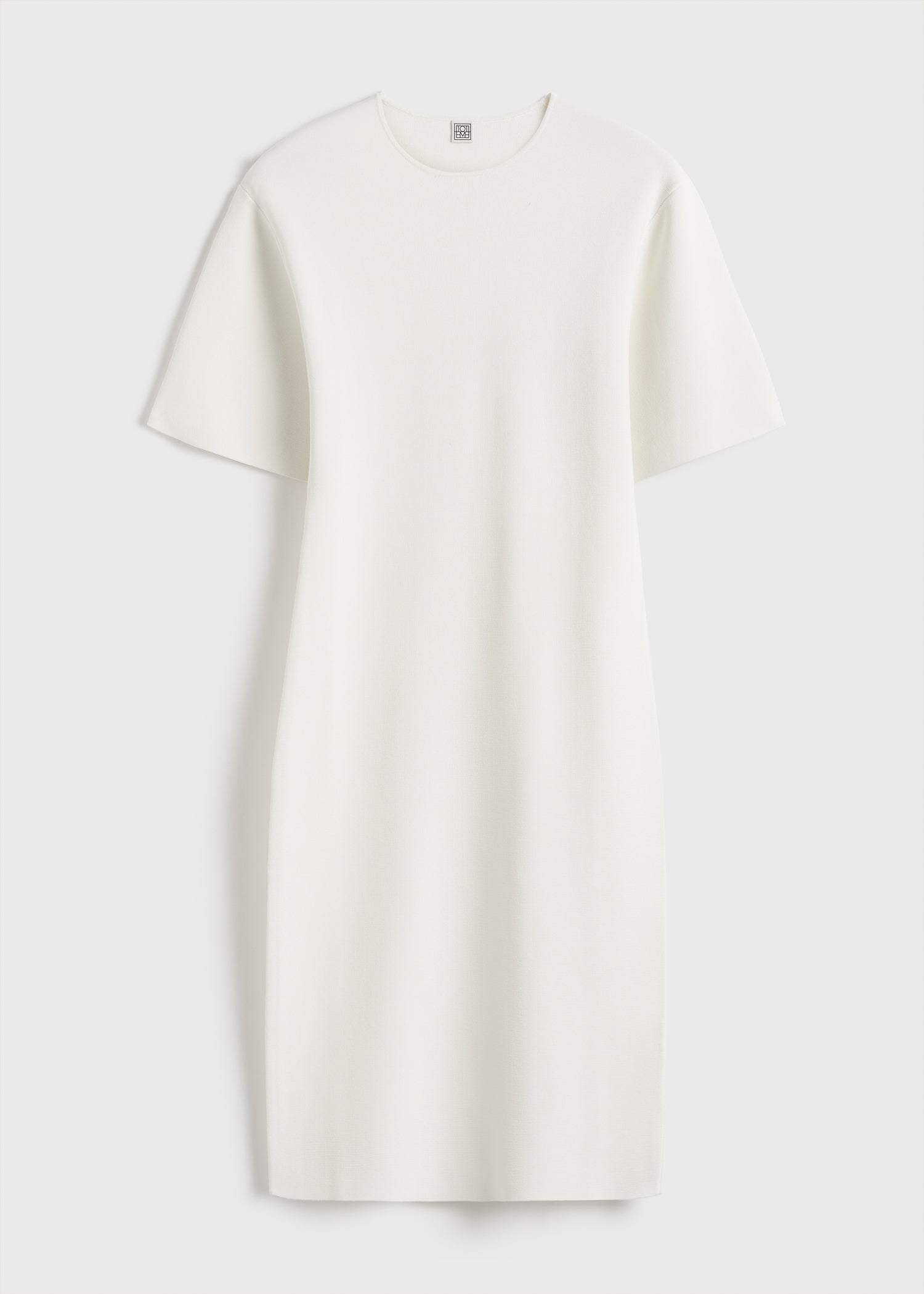 Tee knit dress white