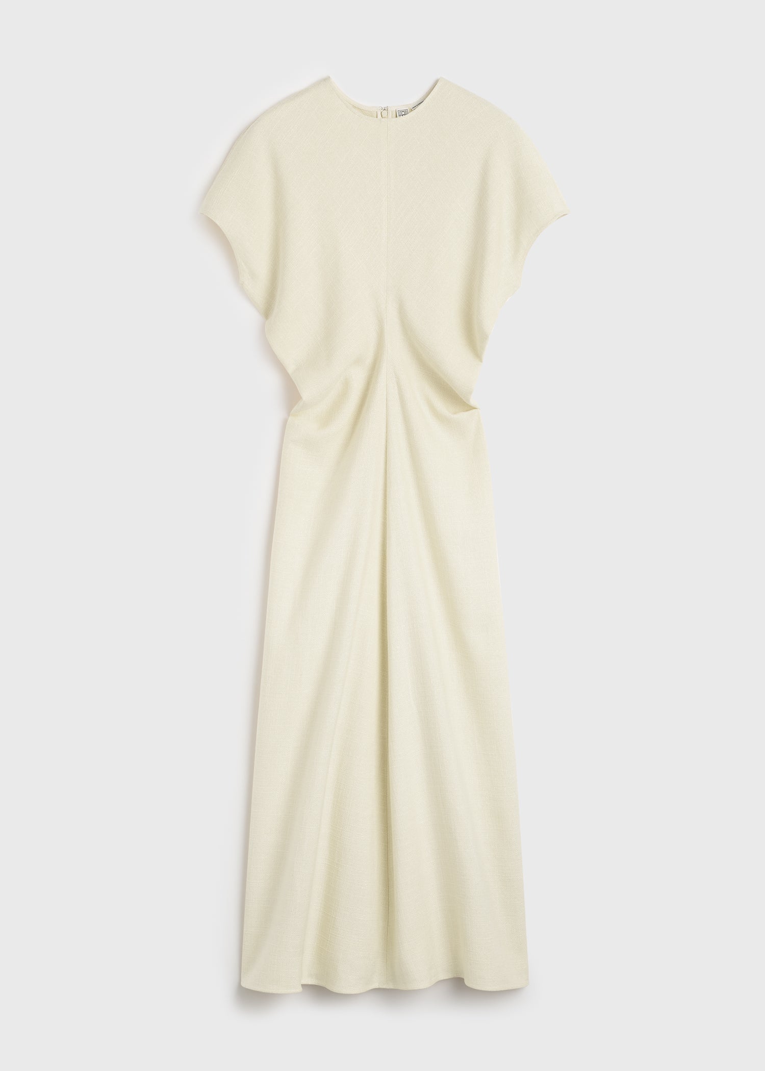 Slouch waist basketweave dress straw