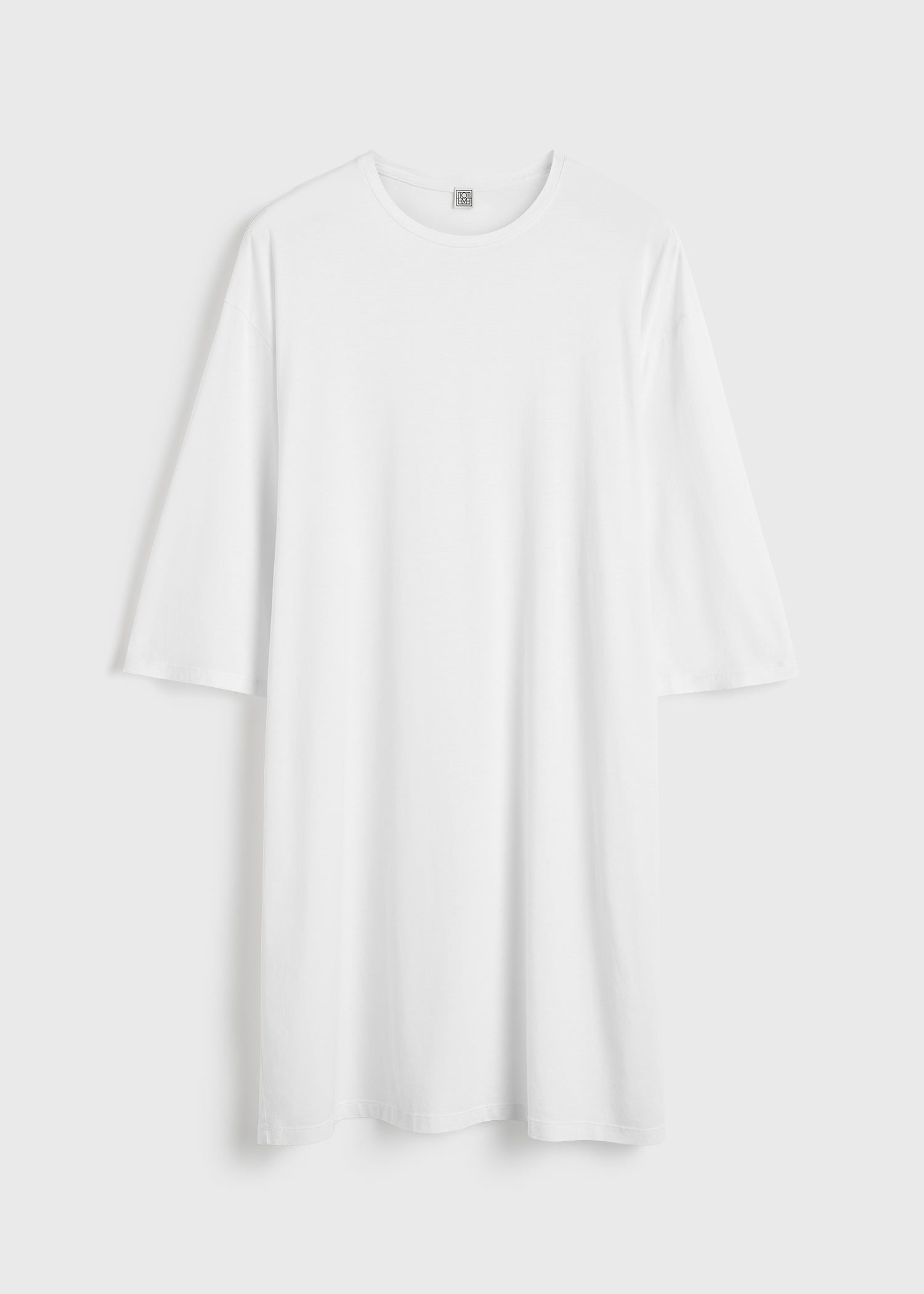 Relaxed tee dress white