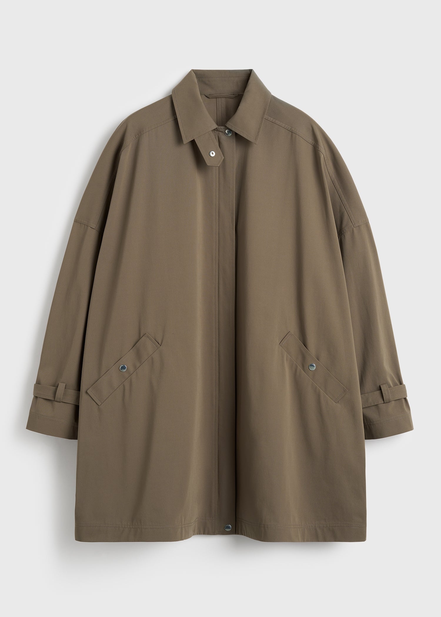Oversized trench jacket hazel