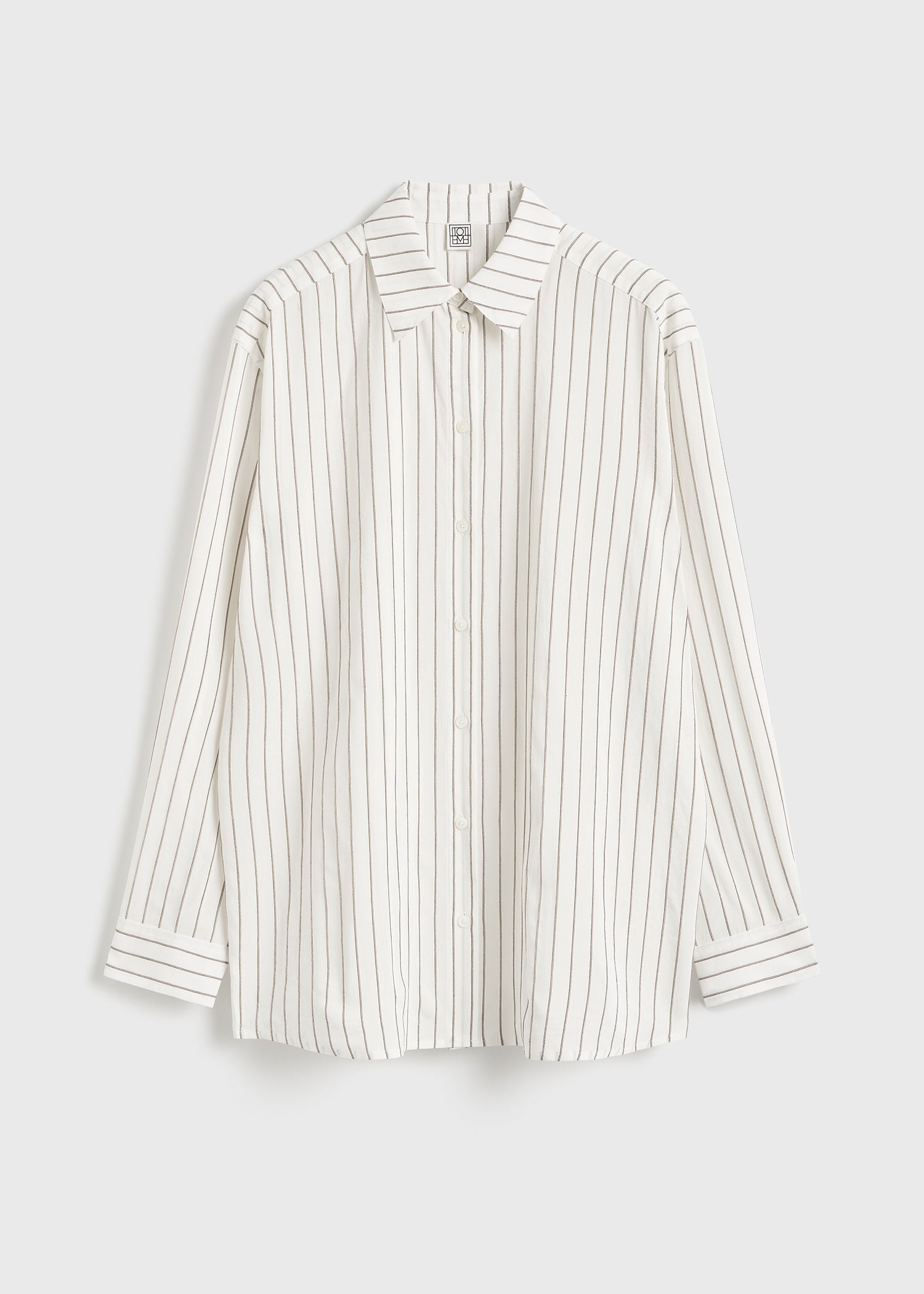 Classic stripe shirt white/oyster