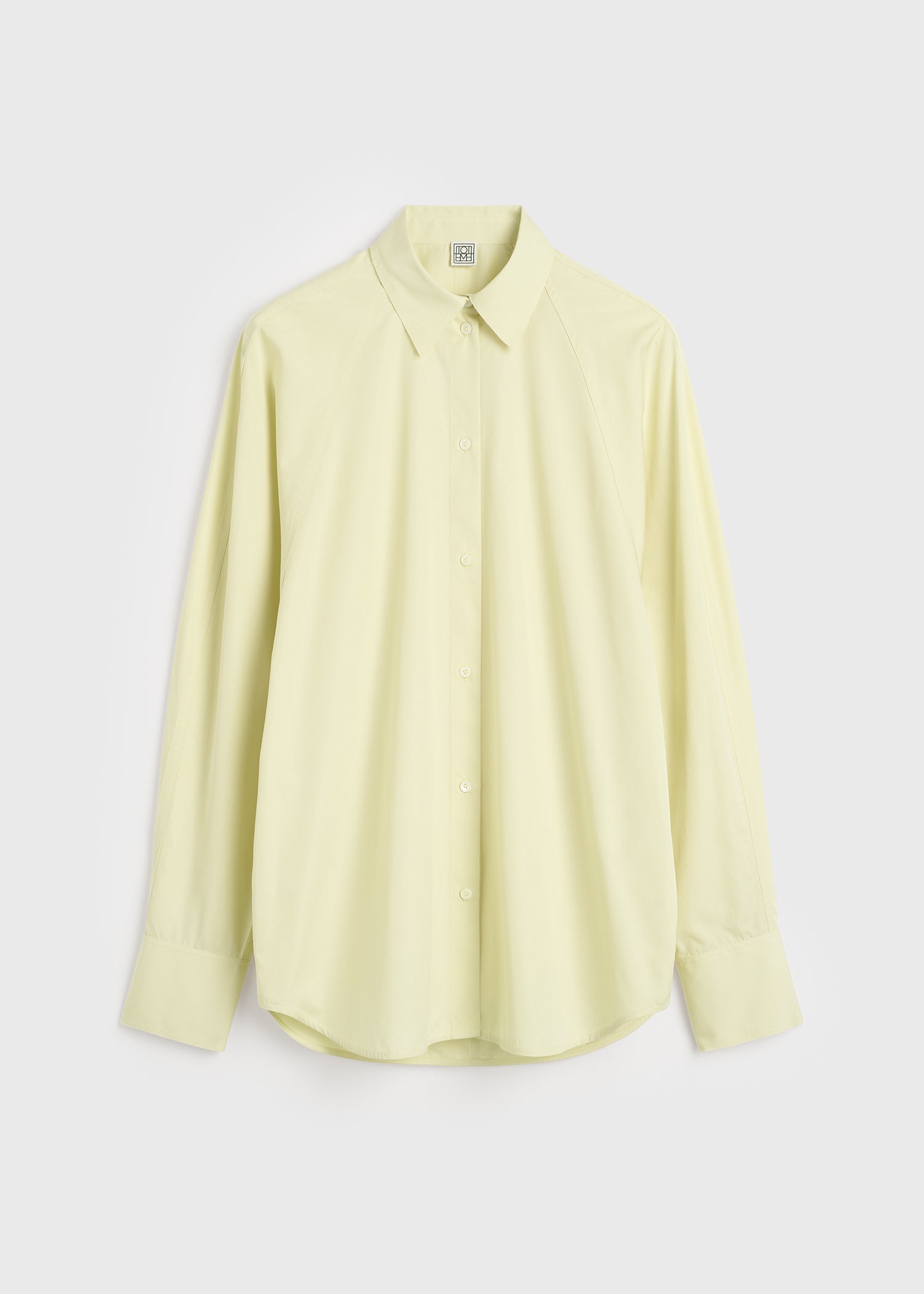 Raw raglan shirt straw