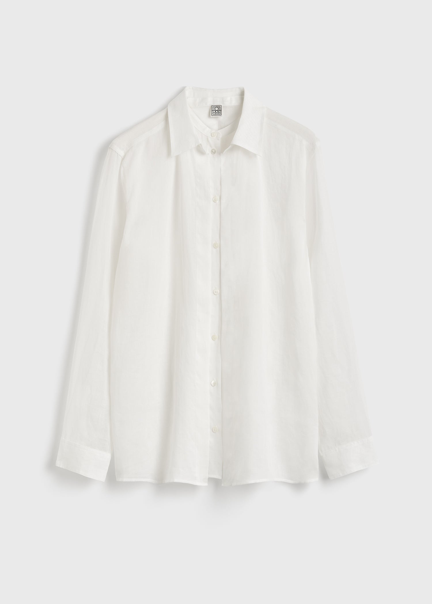 Double collar shirt white