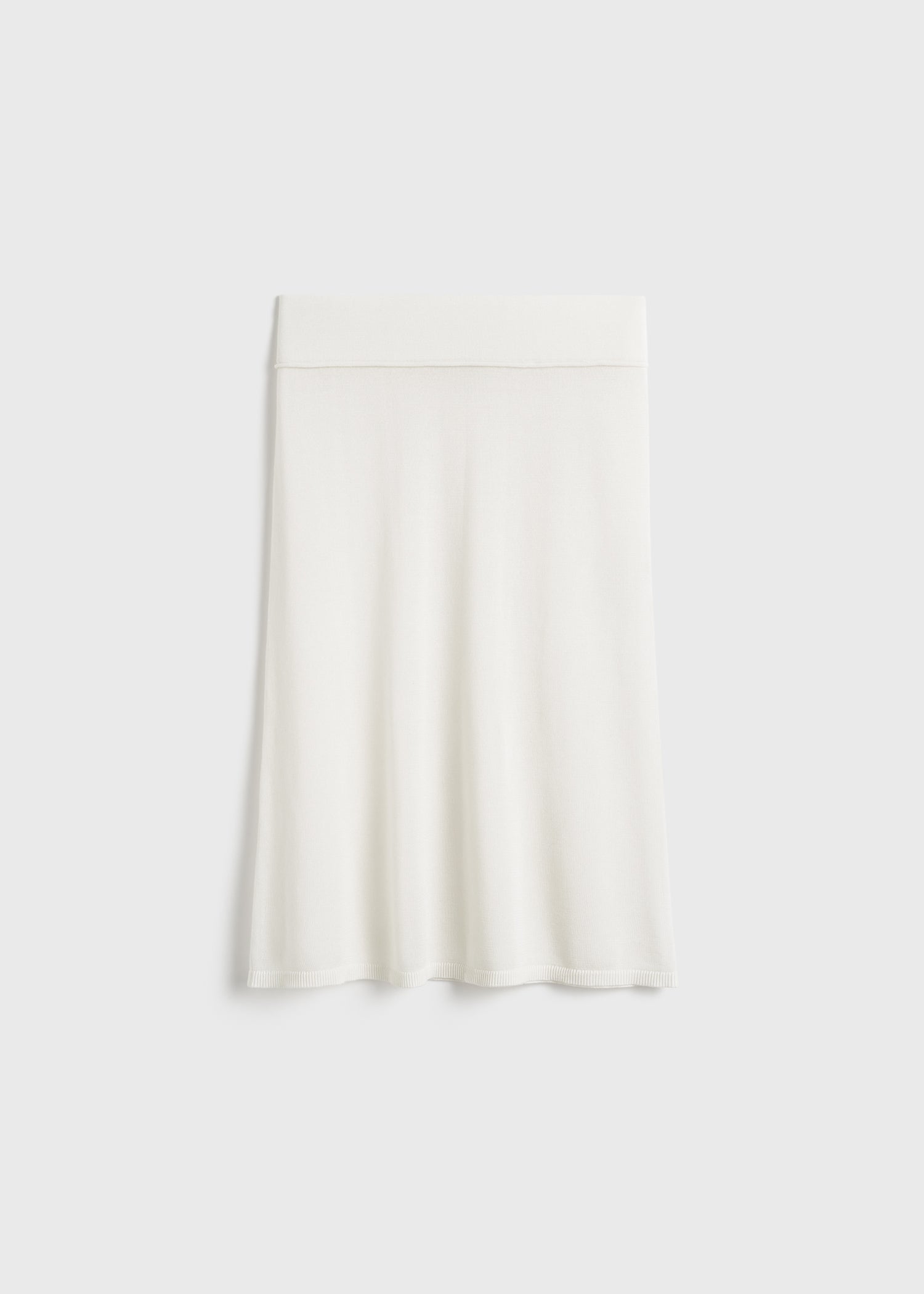 Short knit skirt white