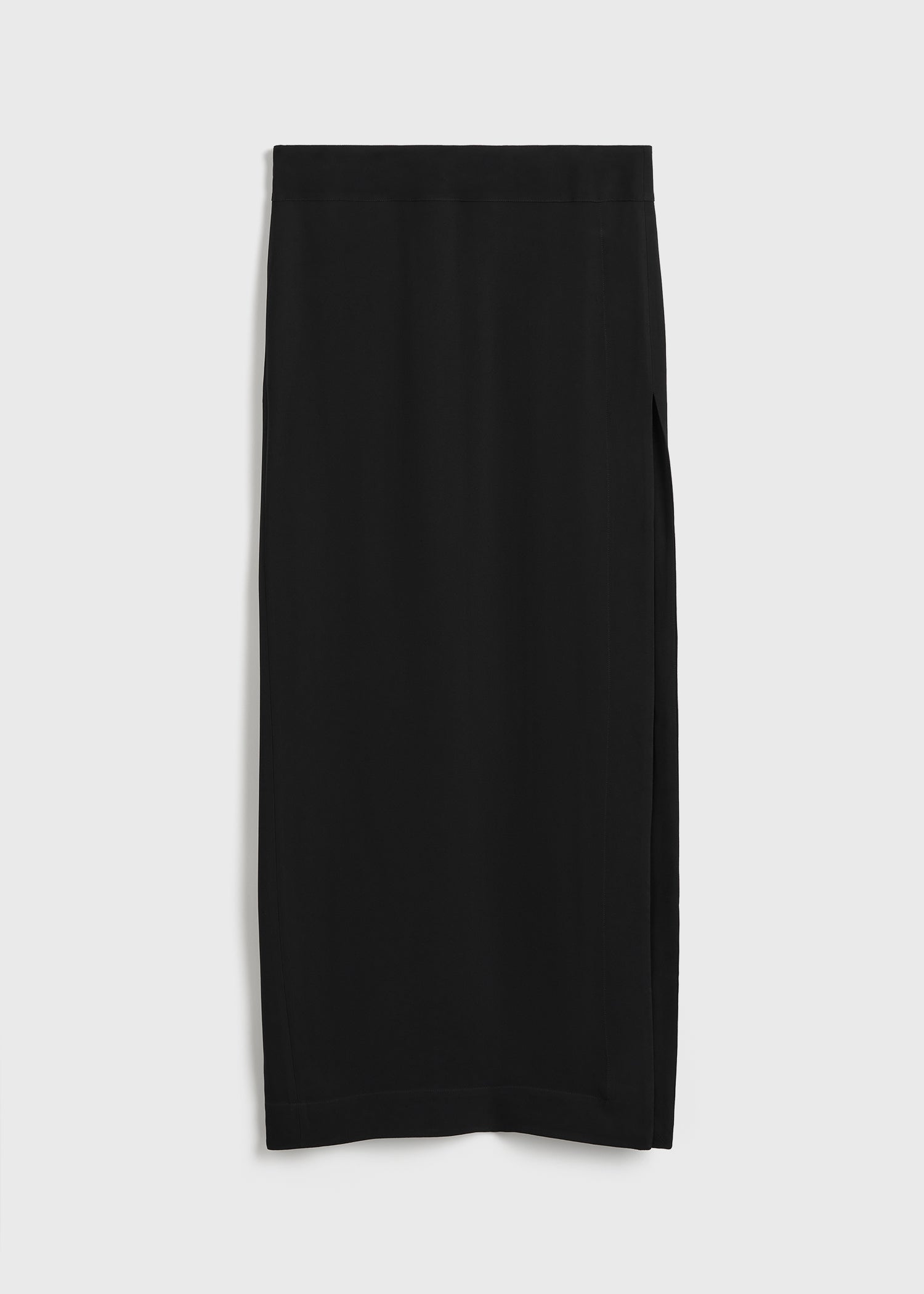 High slit skirt black
