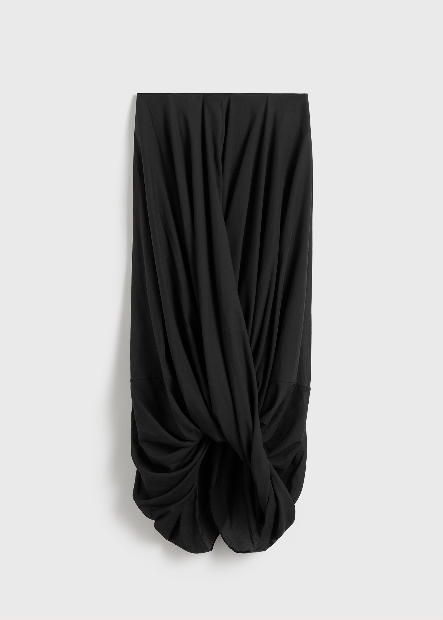 Cocoon skirt black petite