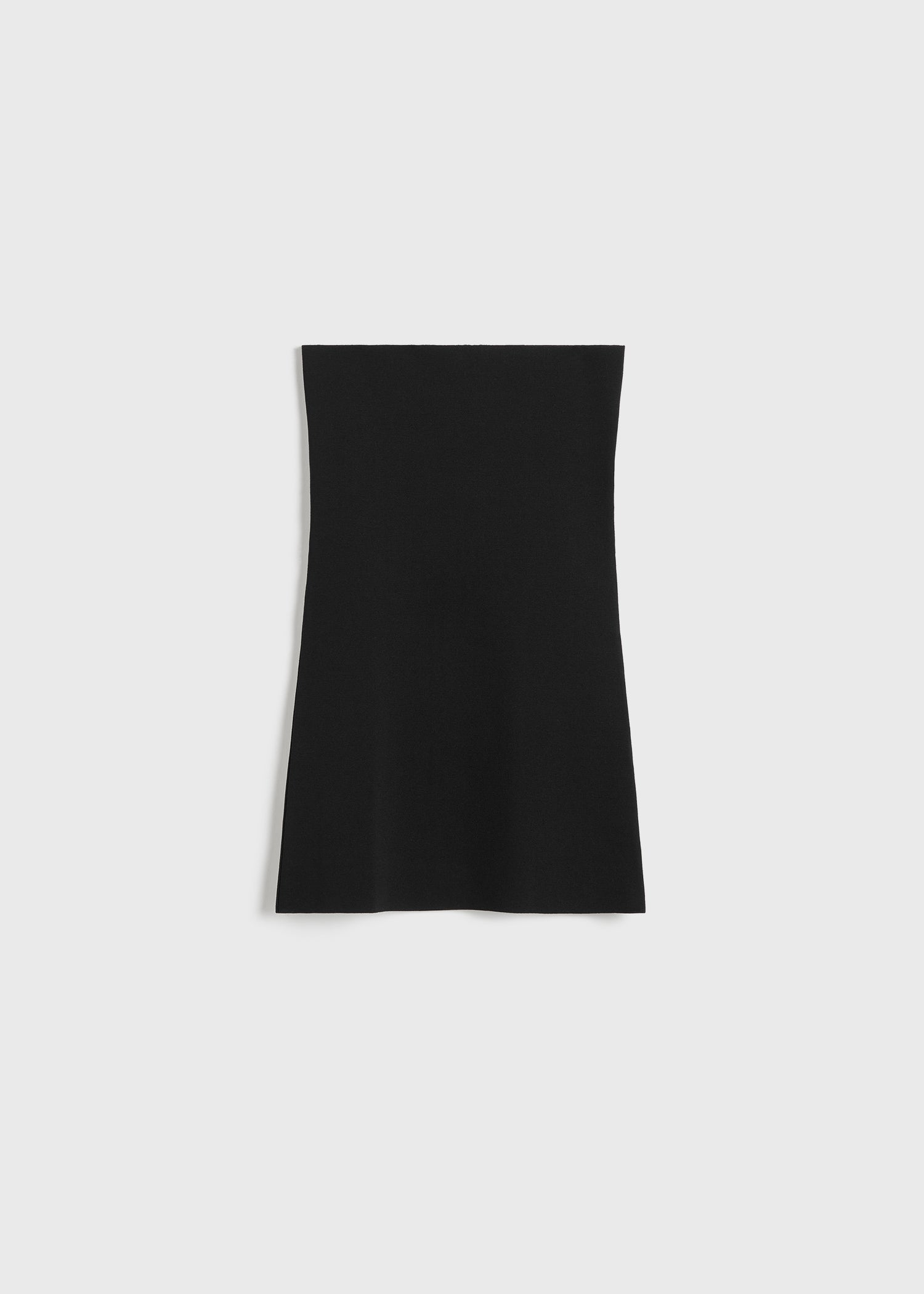 Compact knit tube top black