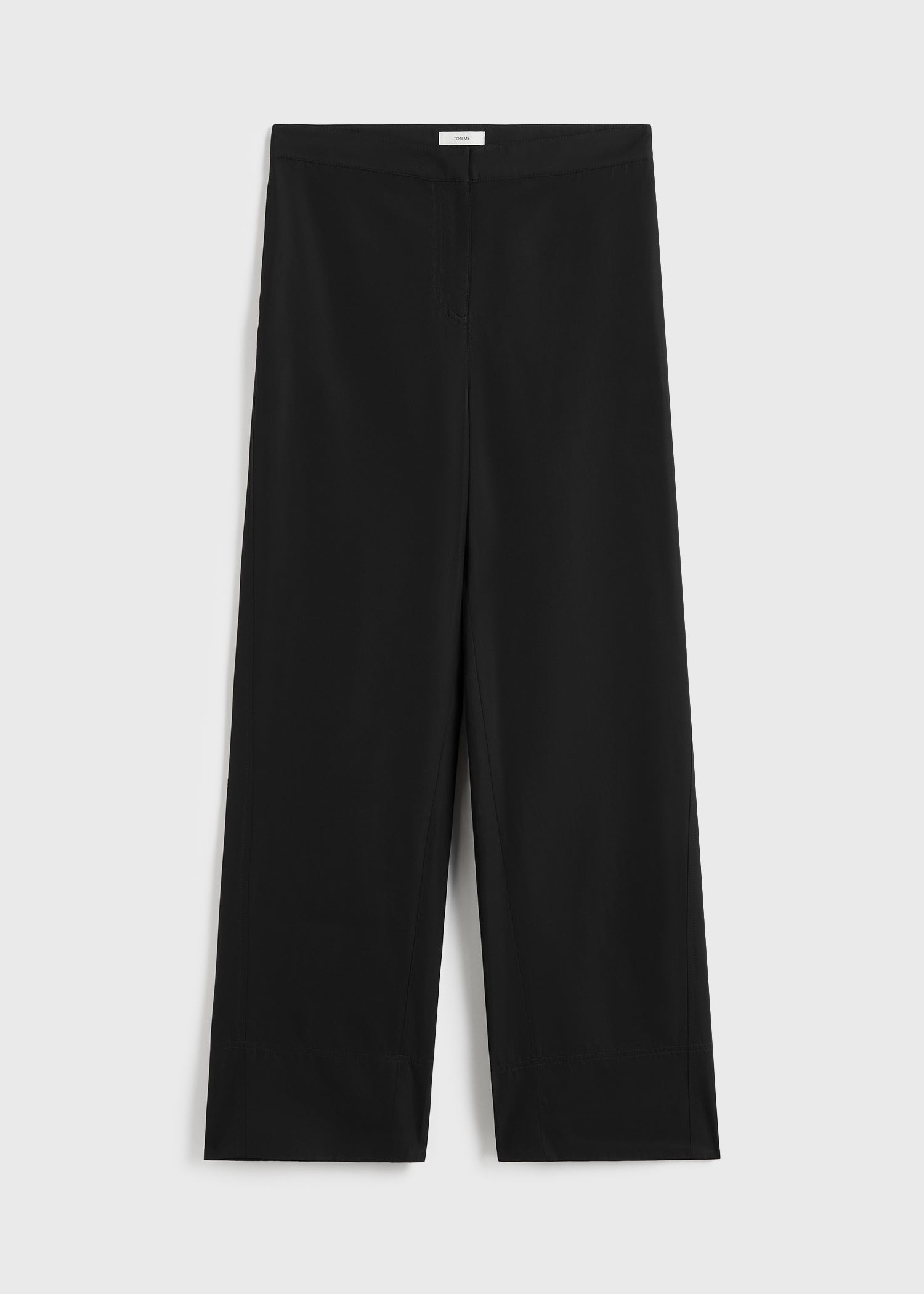 Twisted seam trousers black petite