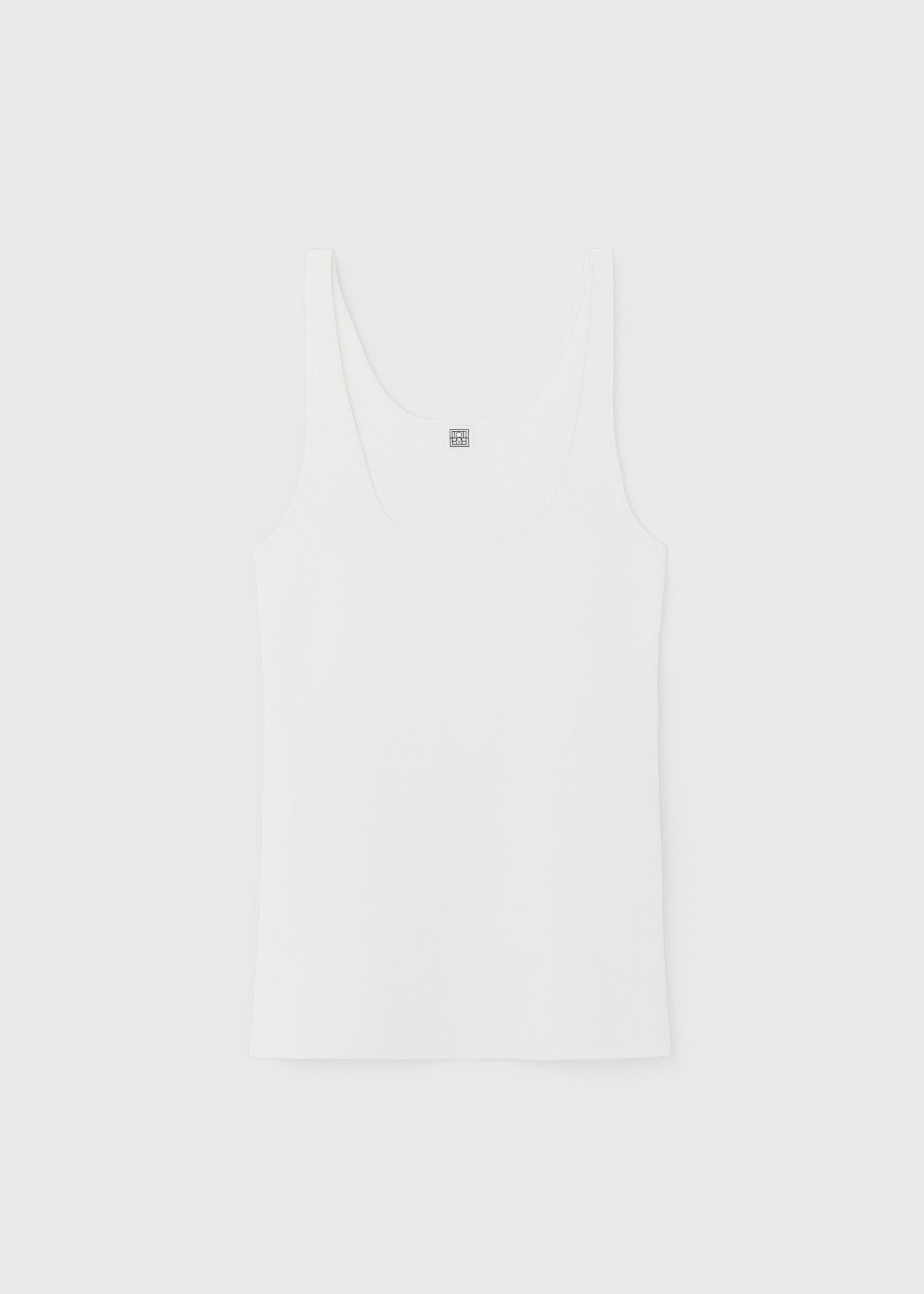 Compact knit tank white